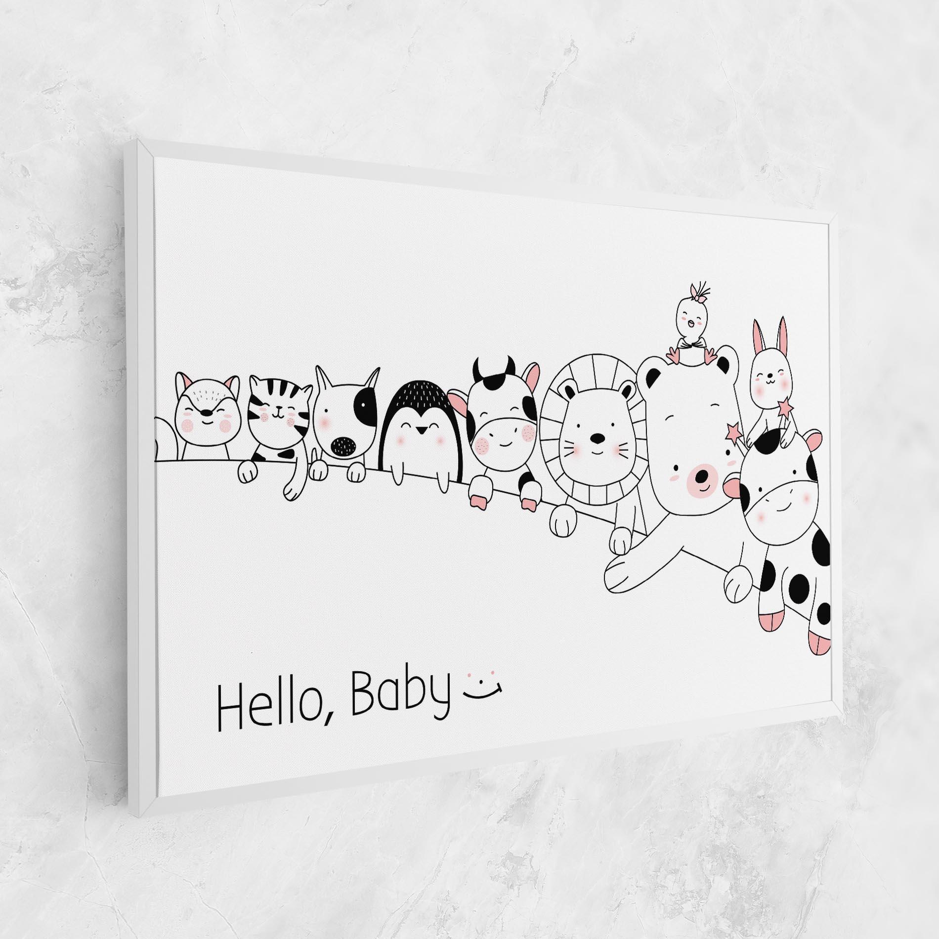 Tablou Canvas Hello Baby mockup 1