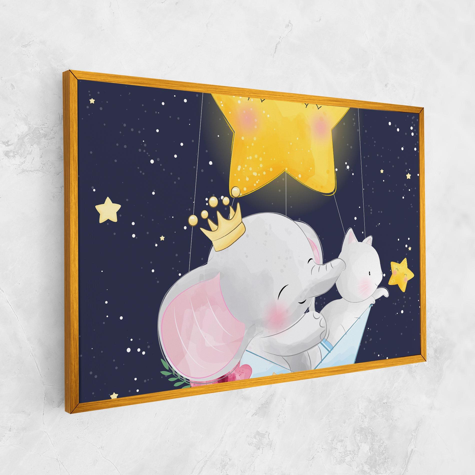 Tablou Canvas Elephant Cat mockup 1