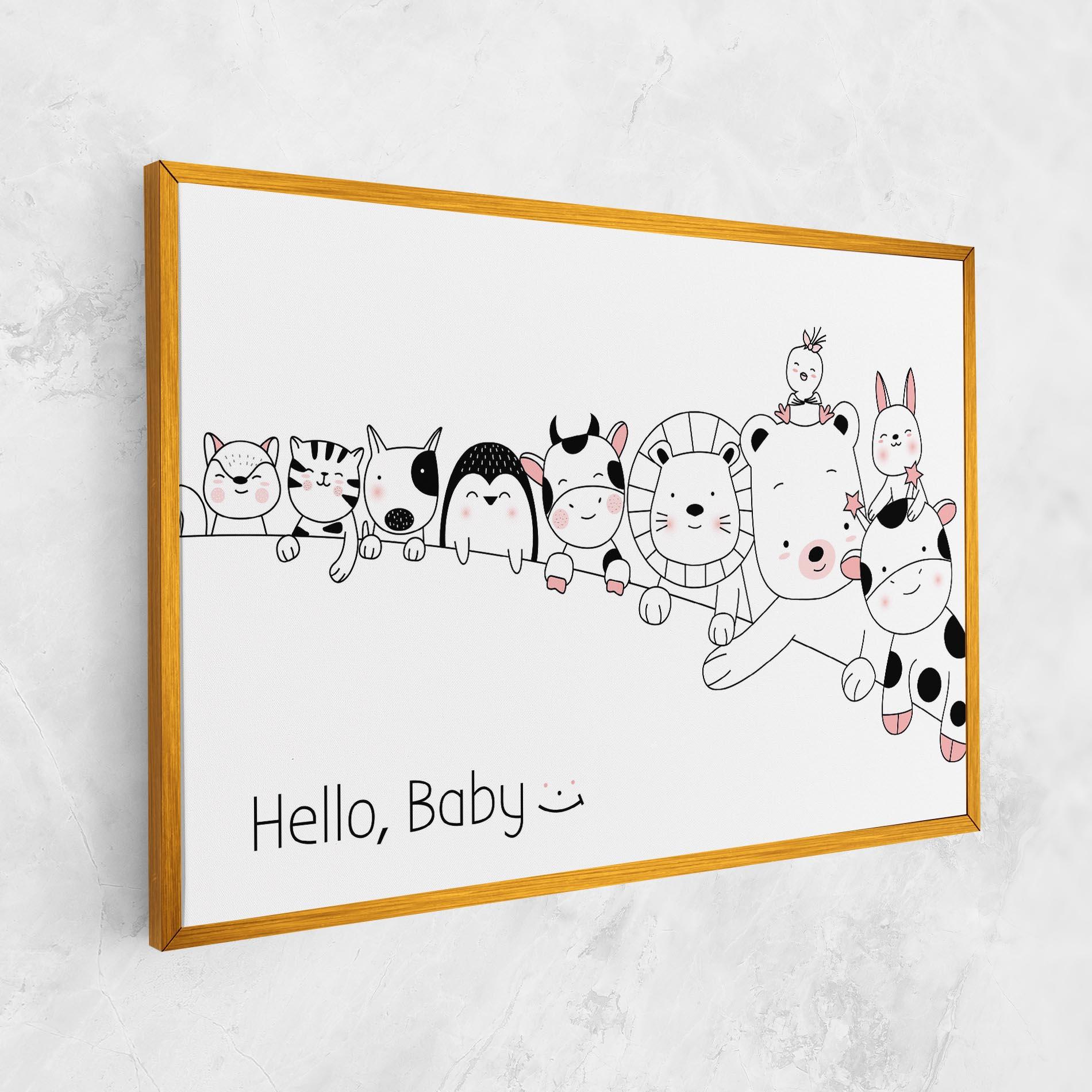 Tablou Canvas Hello Baby mockup 1