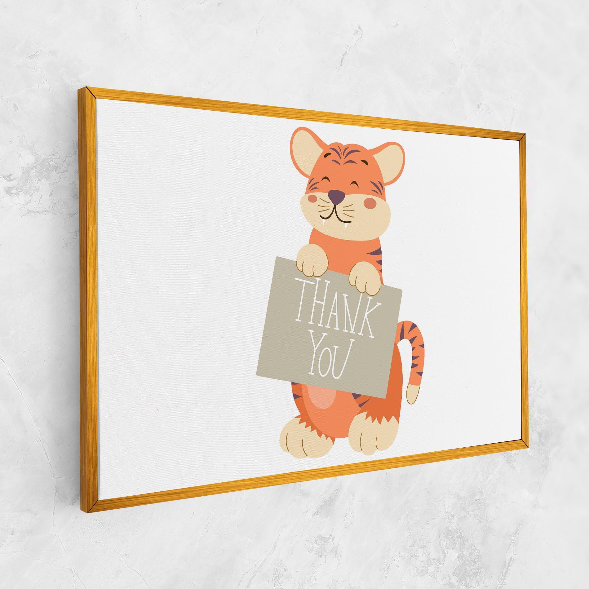 Tablou Canvas Tiger Thank U mockup 1