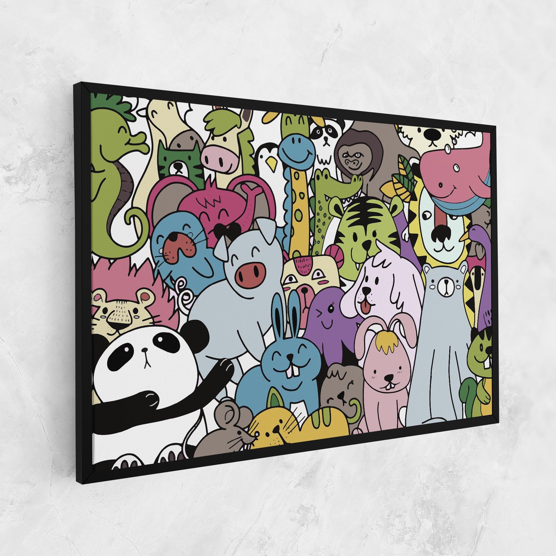 Tablou Canvas Animals Cartoon mockup 1