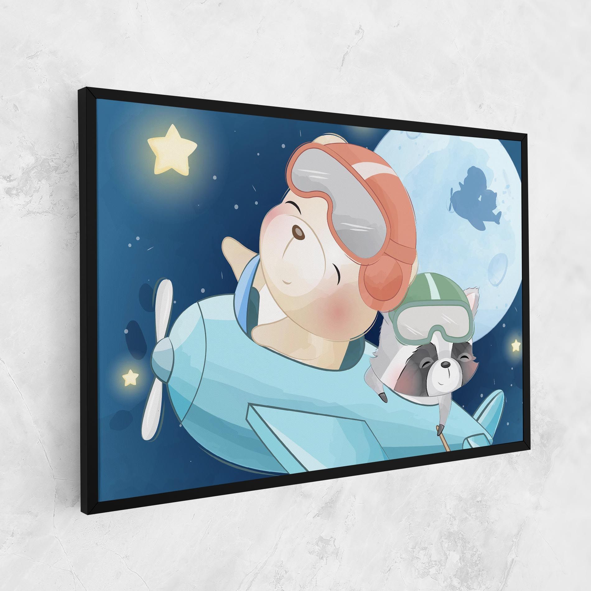 Bear Flying Star mockup 1