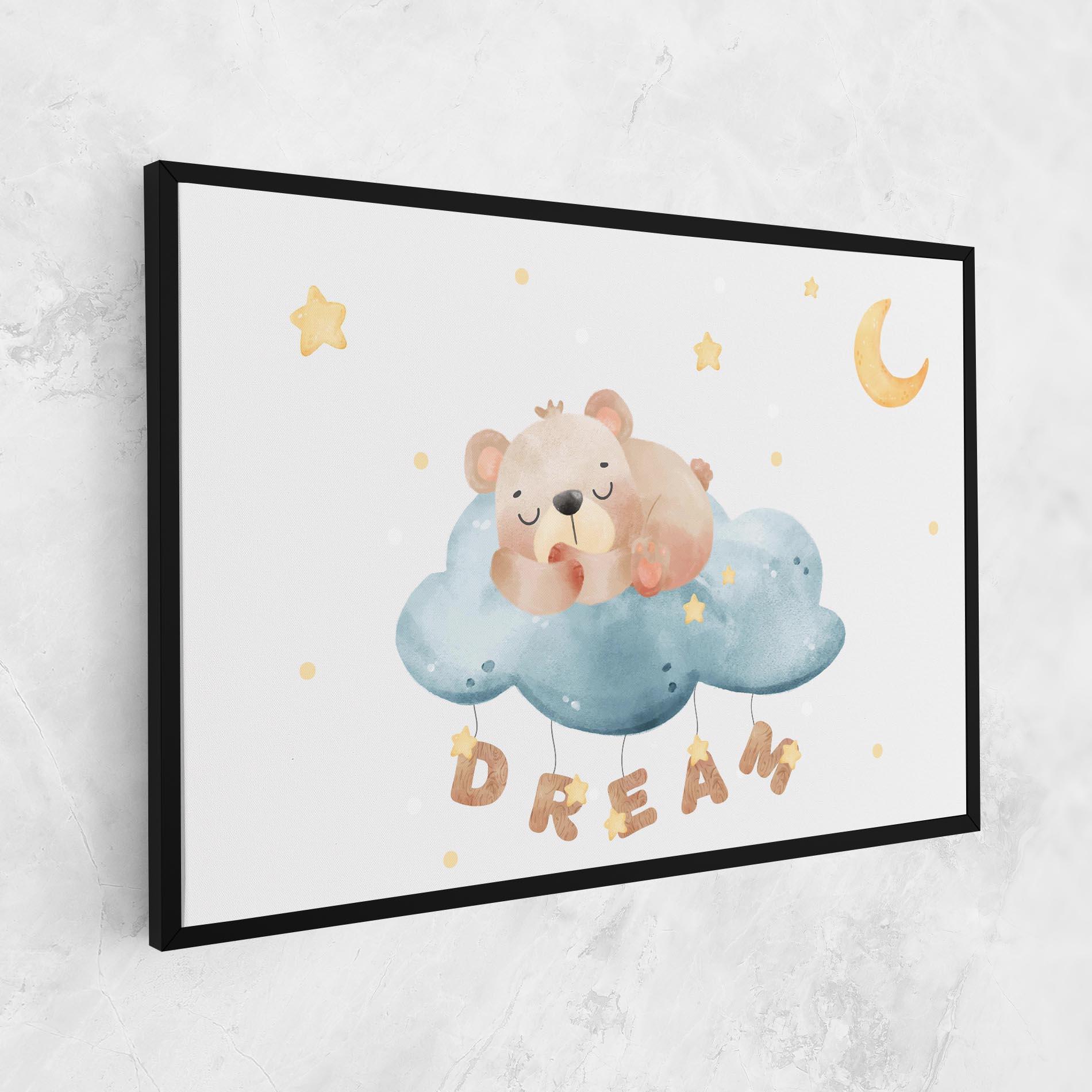 Tablou Canvas Dream Sleepy Bear mockup 1