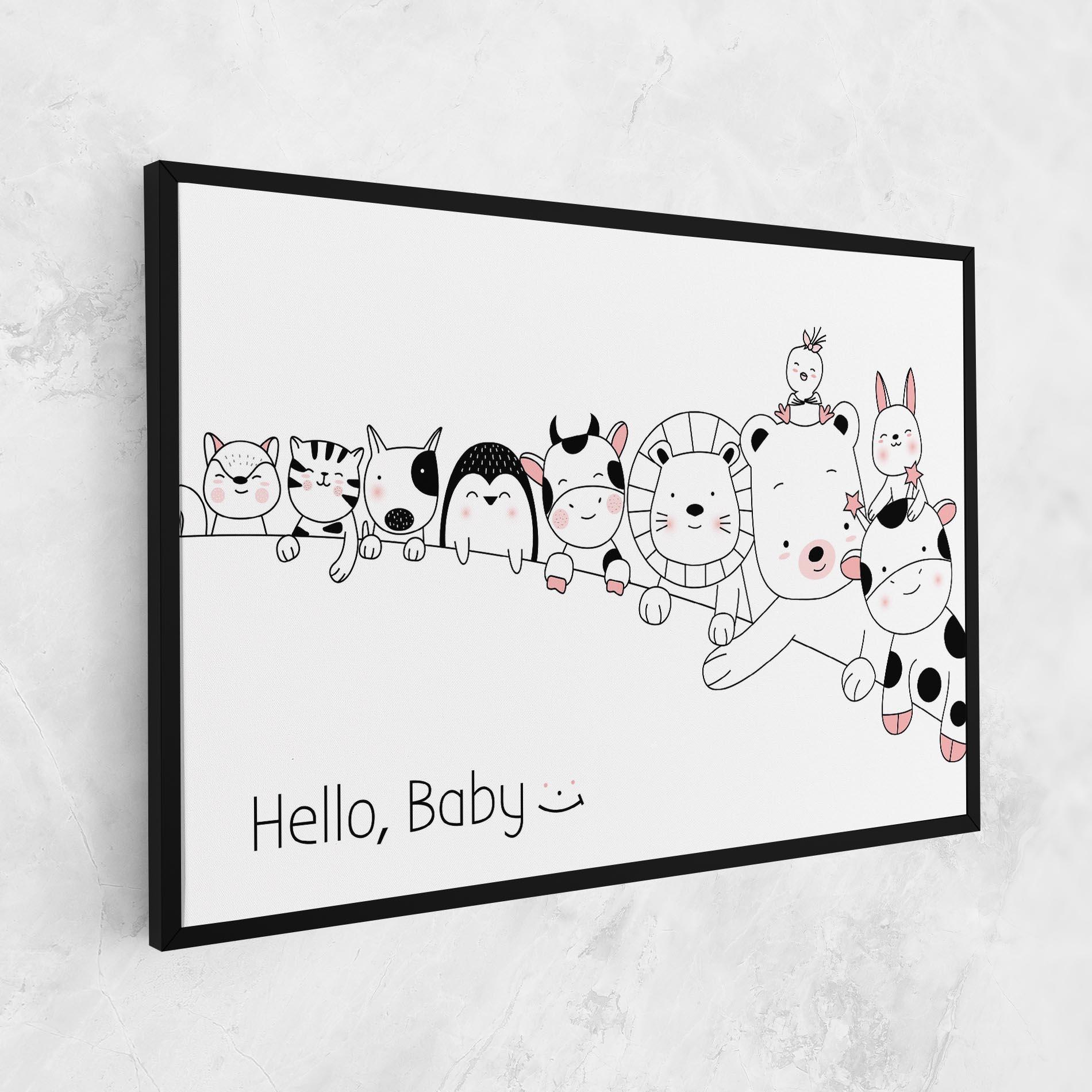 Tablou Canvas Hello Baby mockup 1