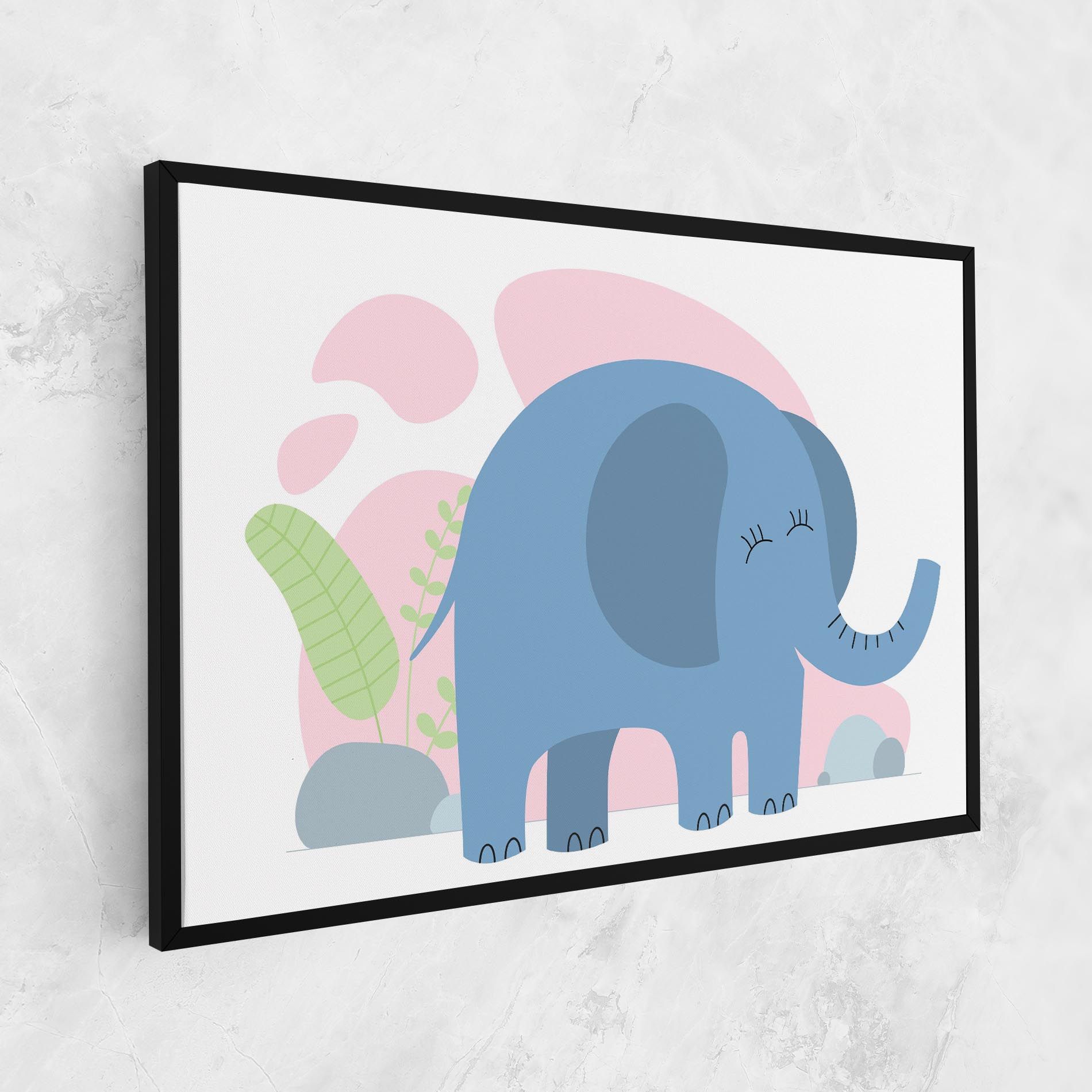 Leaf Cute Elephant mockup 1