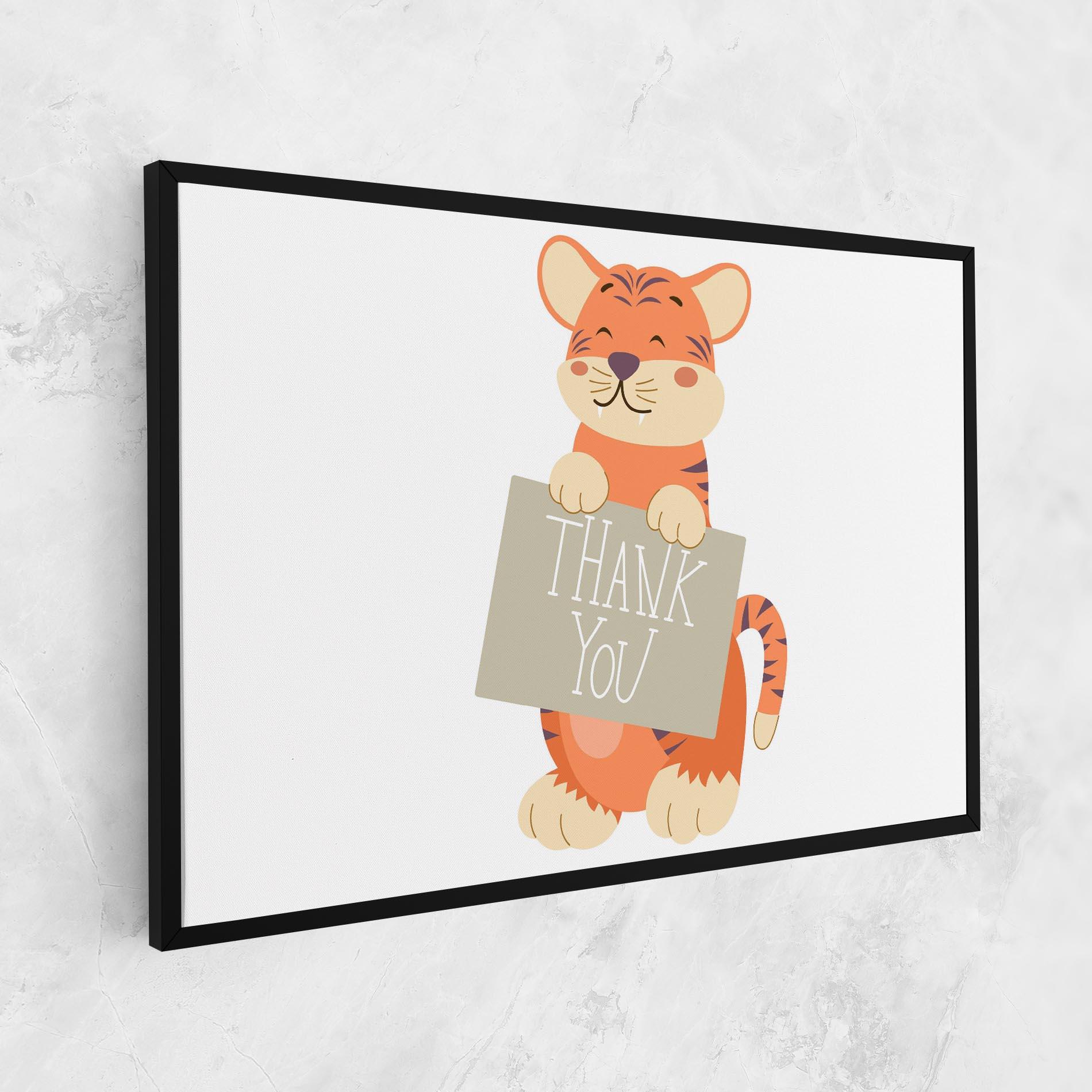 Tablou Canvas Tiger Thank U mockup 1
