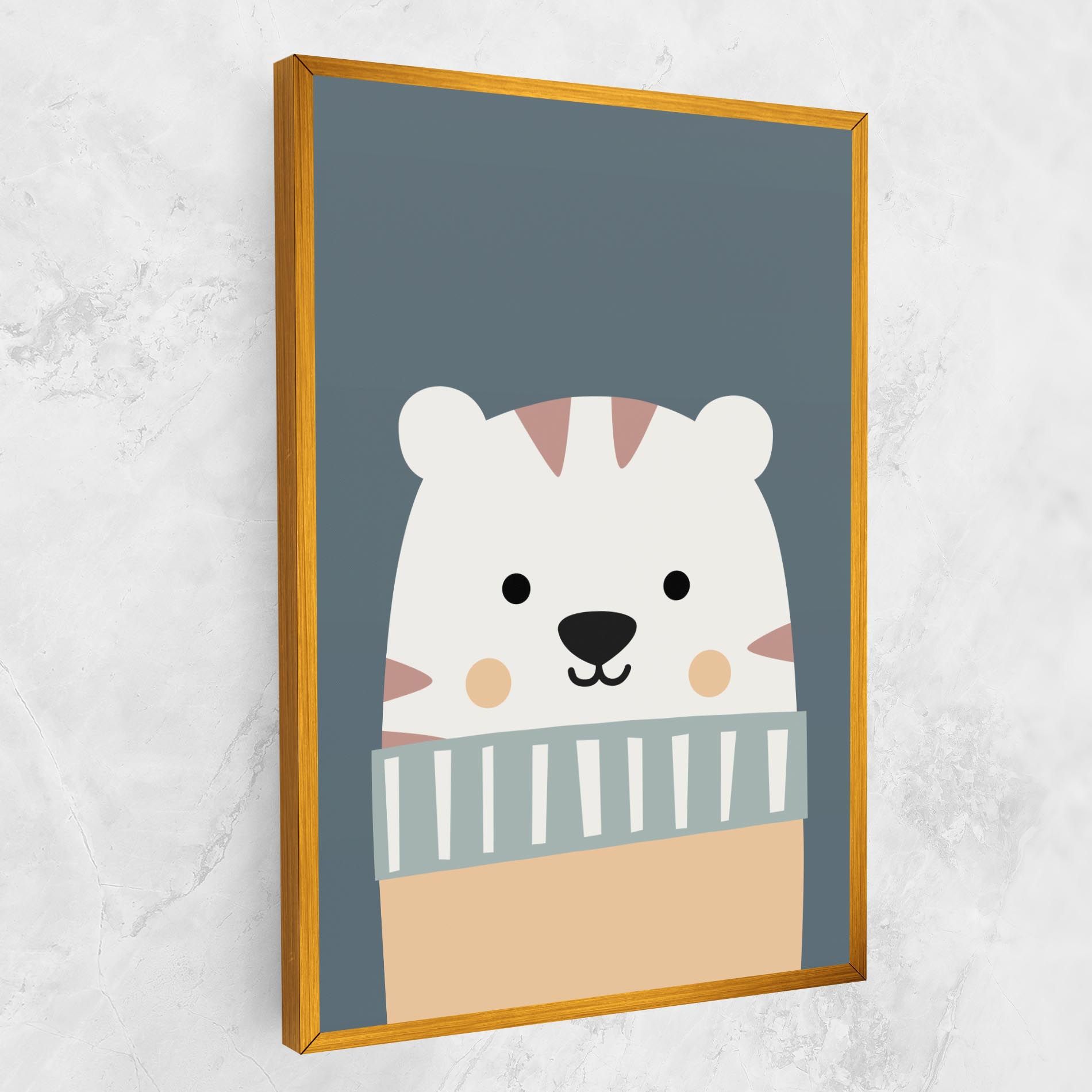 Cute White Tiger mockup 1