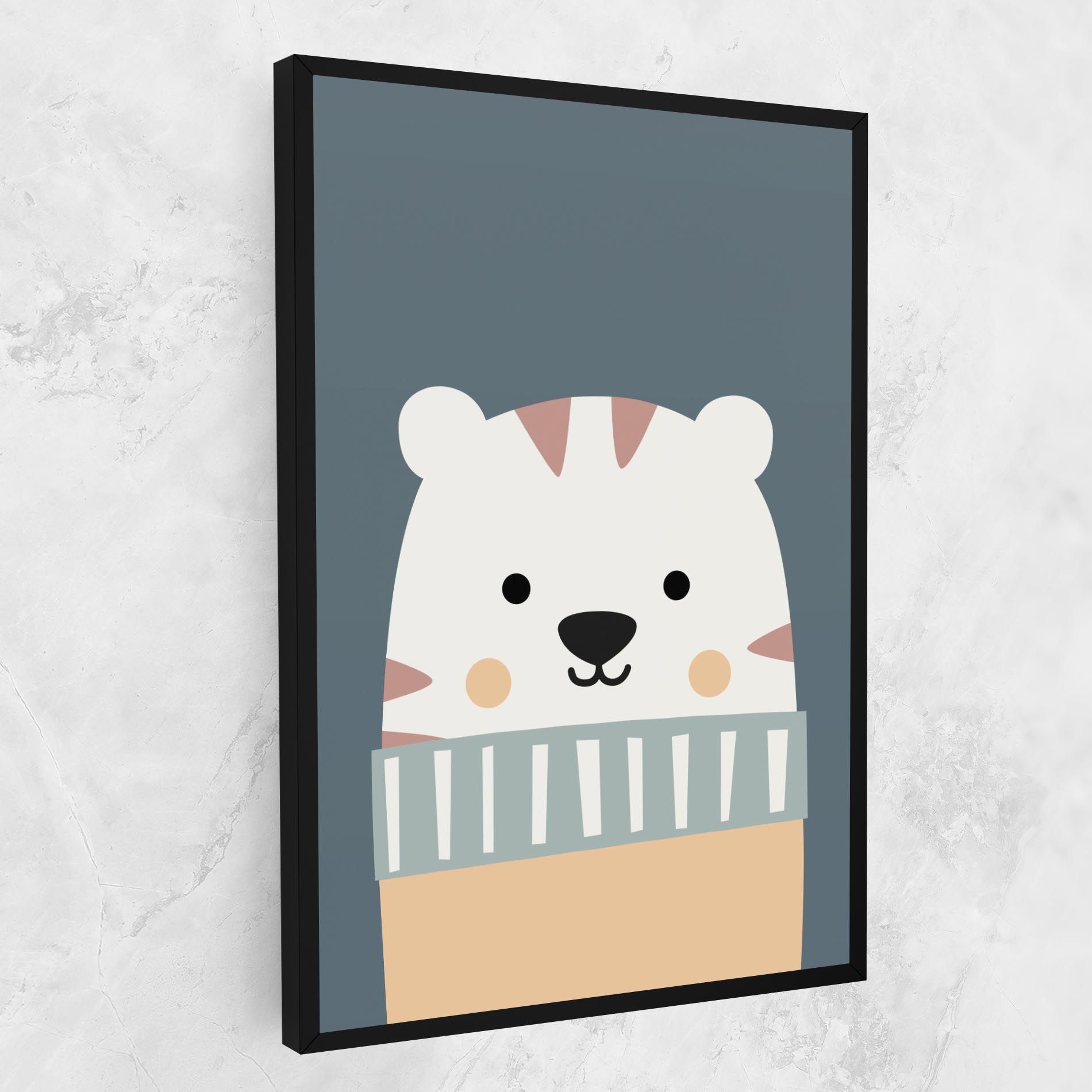 Cute White Tiger mockup 1