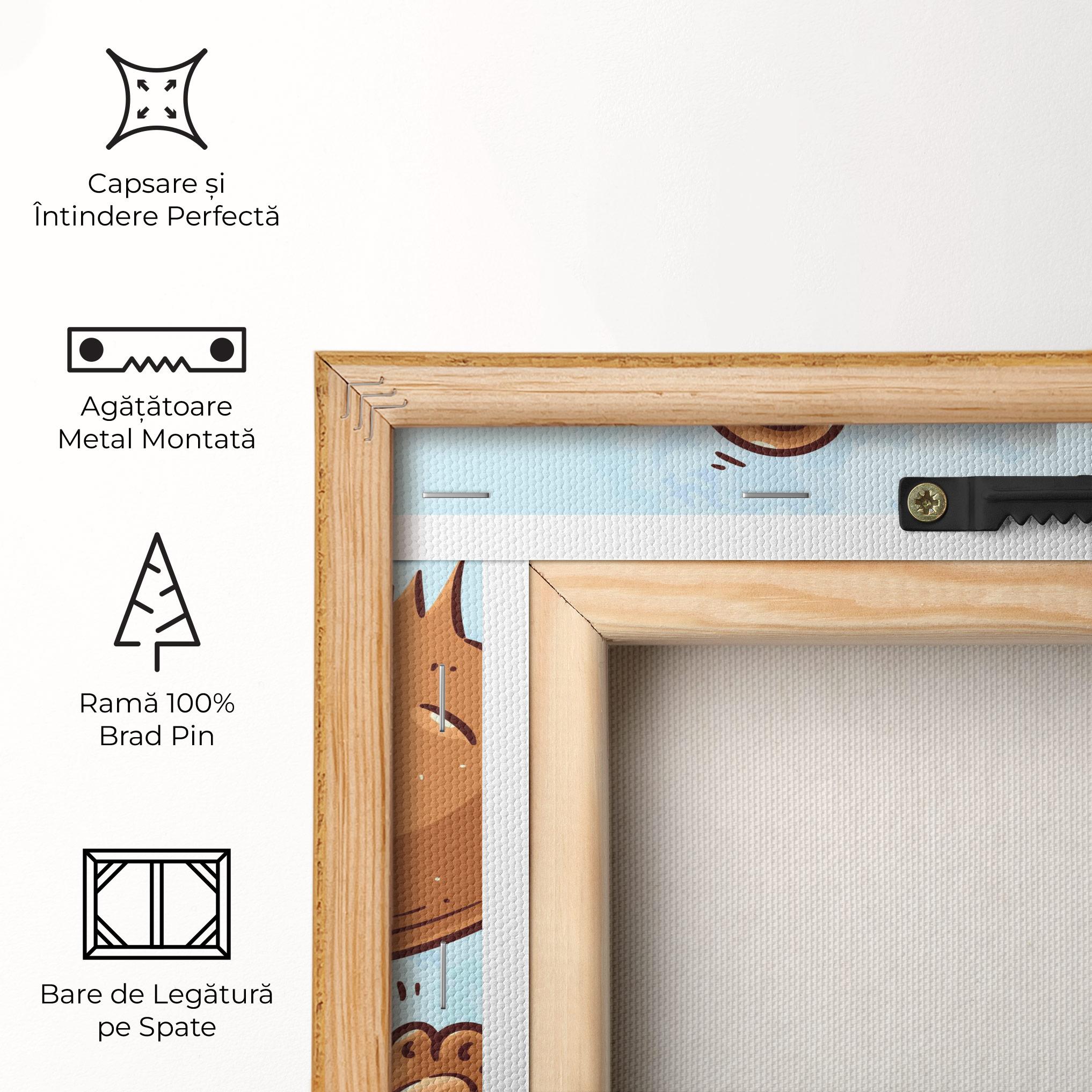 Tablou Canvas Bear Holding Heart mockup 5