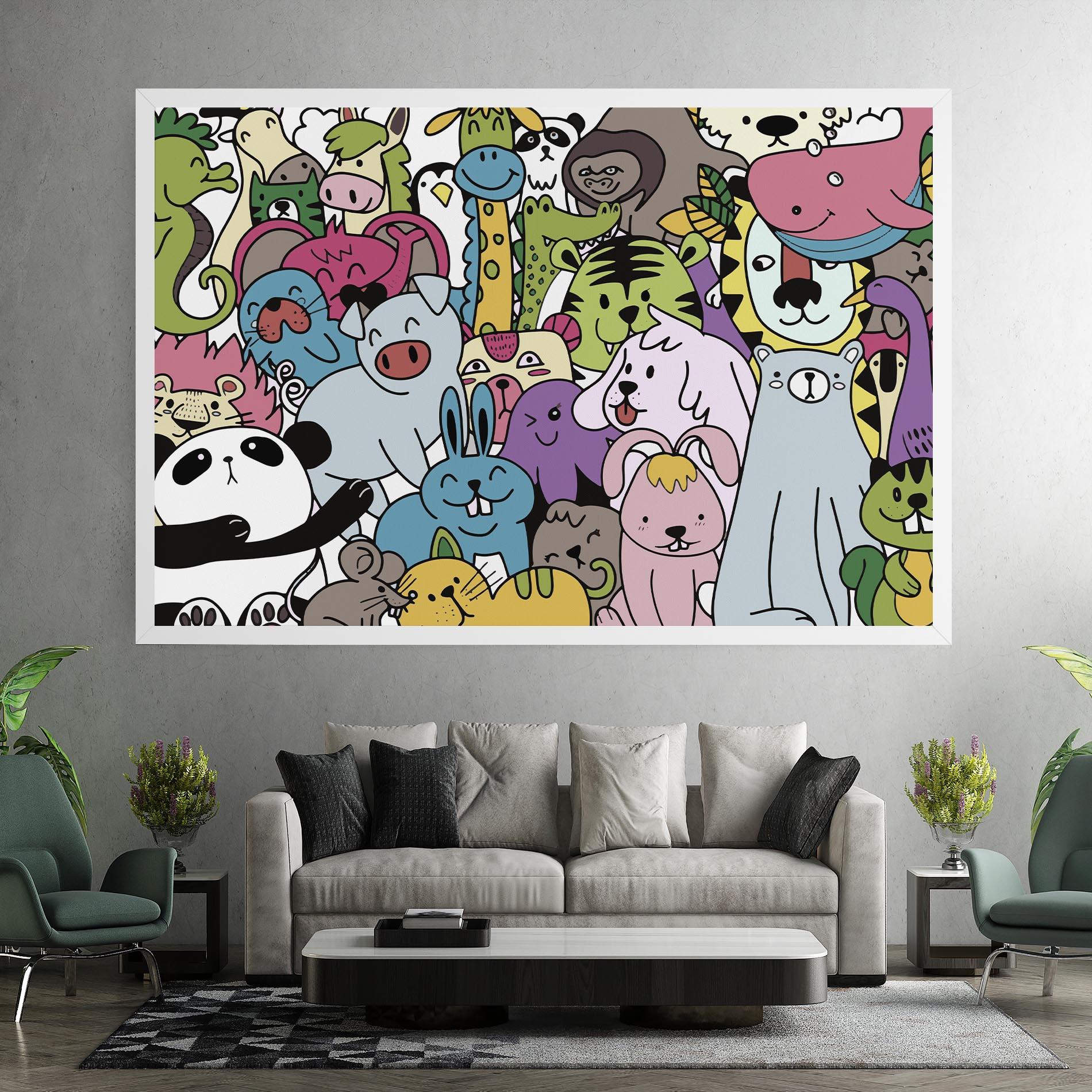 Tablou Canvas Animals Cartoon mockup 7