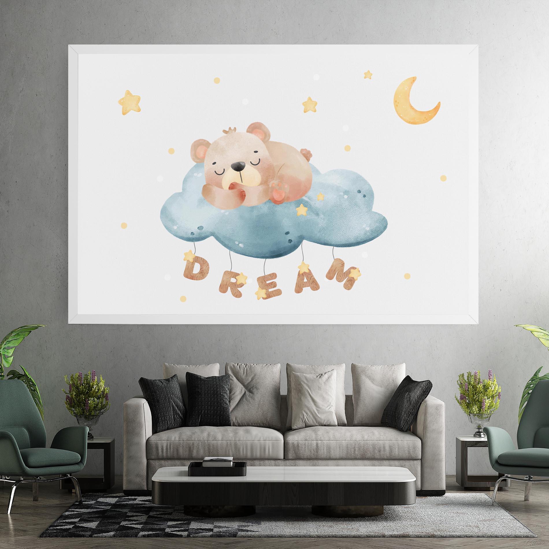 Tablou Canvas Dream Sleepy Bear mockup 7