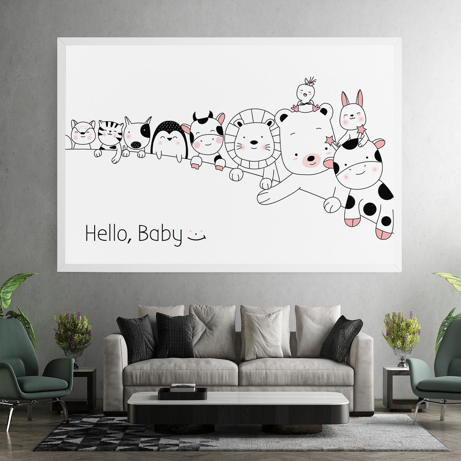 Tablou Canvas Hello Baby mockup 7