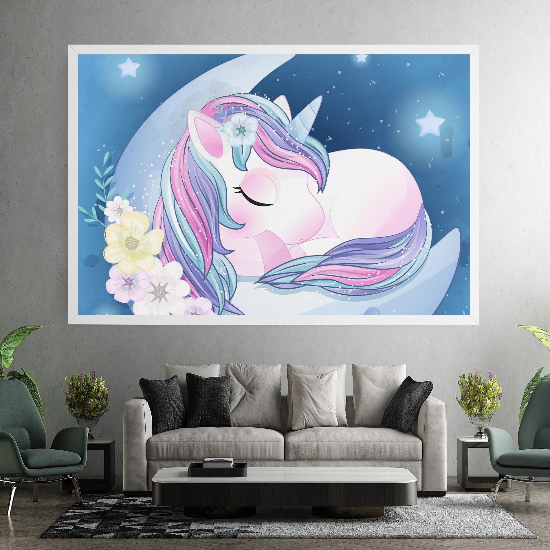 Tablou Canvas Moon Unicorn mockup 7