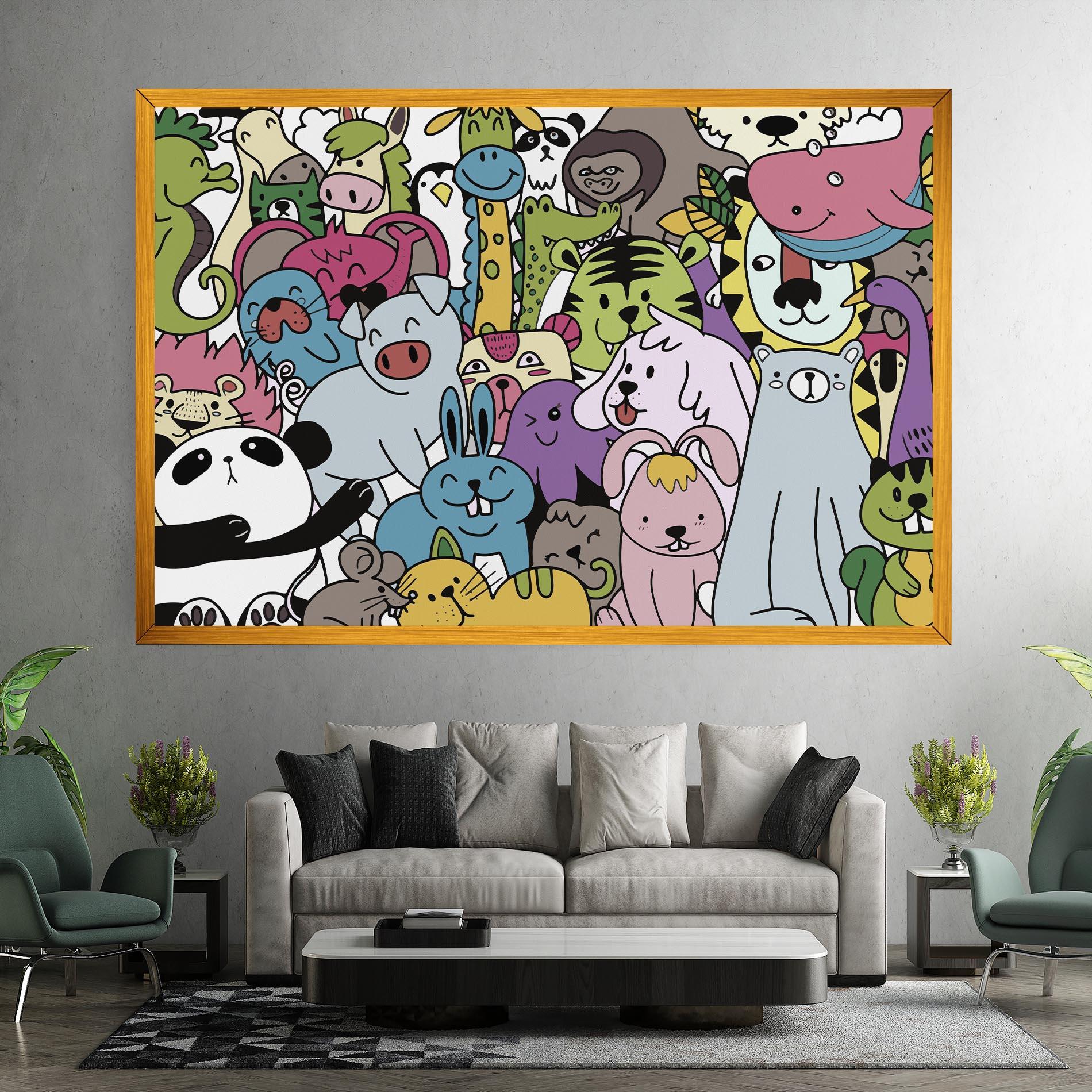 Tablou Canvas Animals Cartoon mockup 7