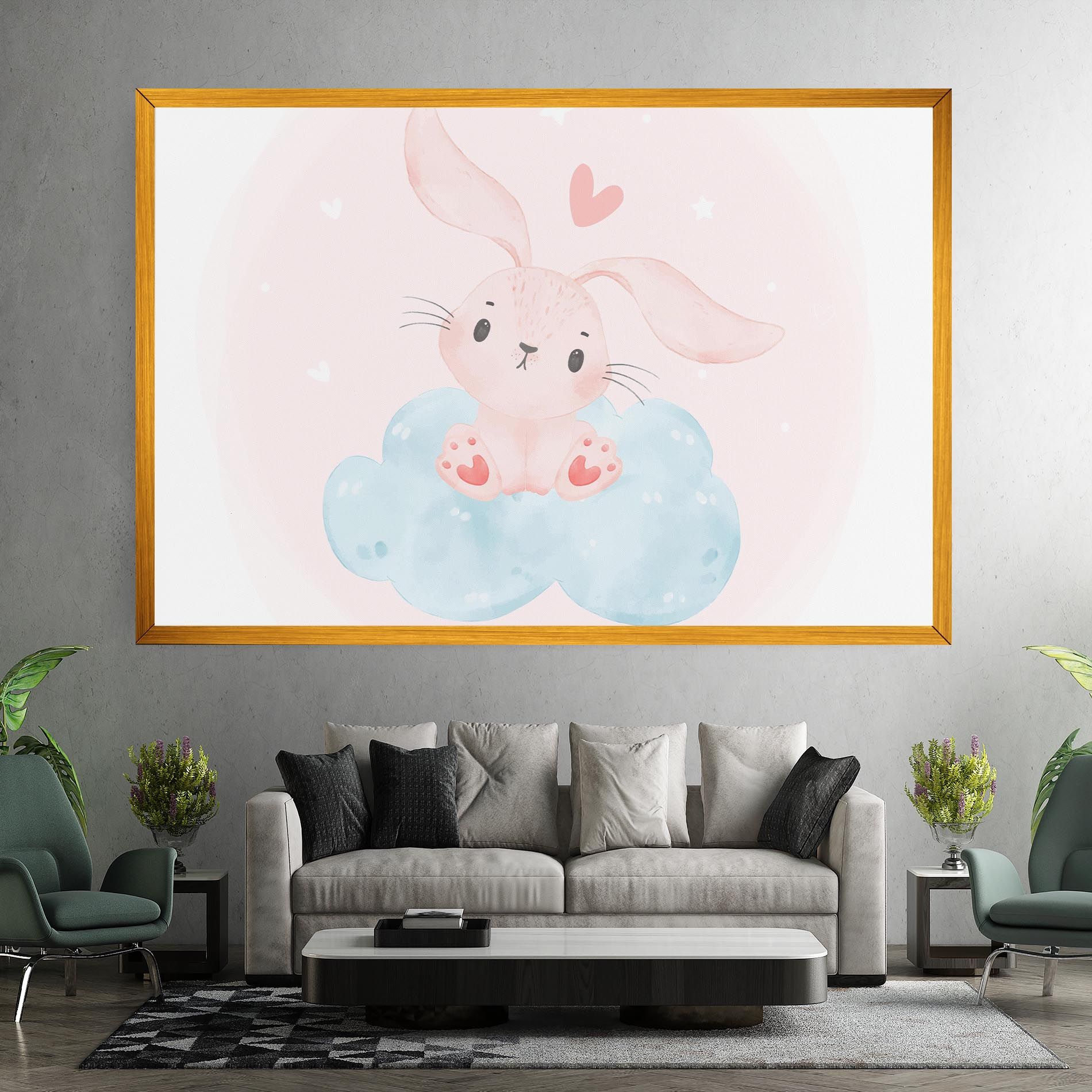 Cloud Pink Bunny mockup 7
