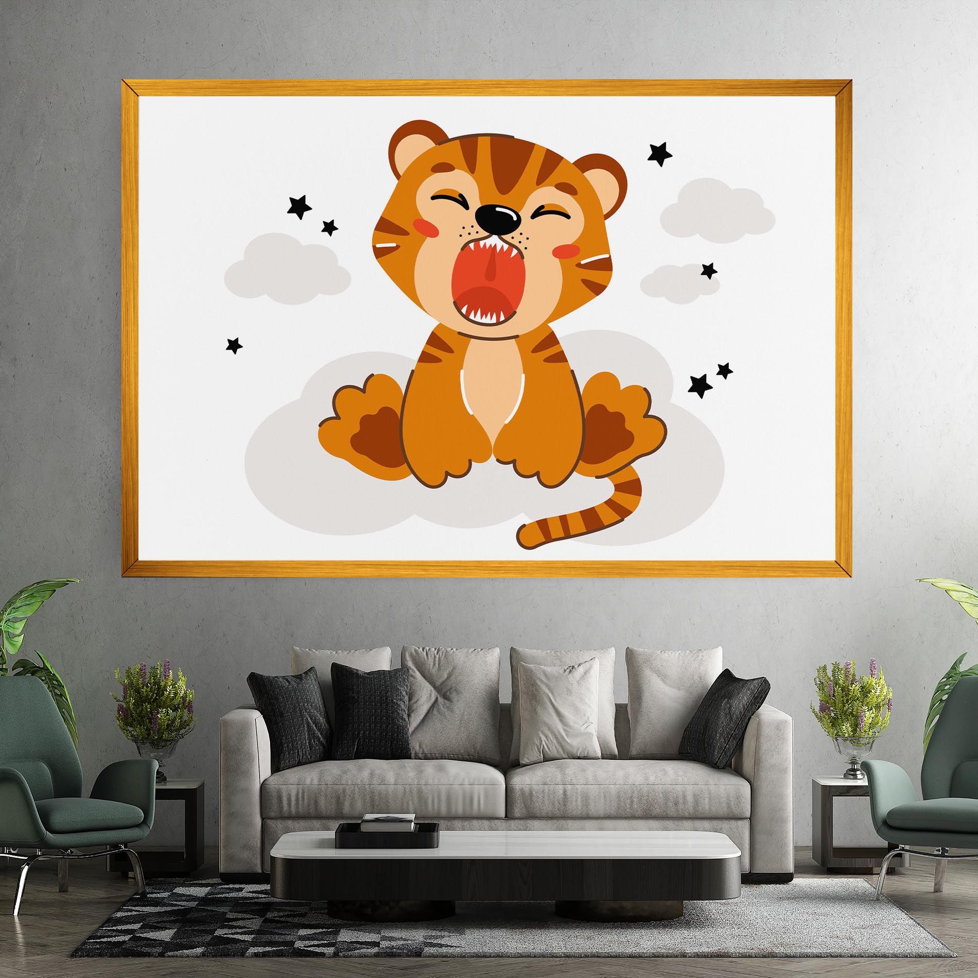 Cute Sleepy Tiger mockup 7