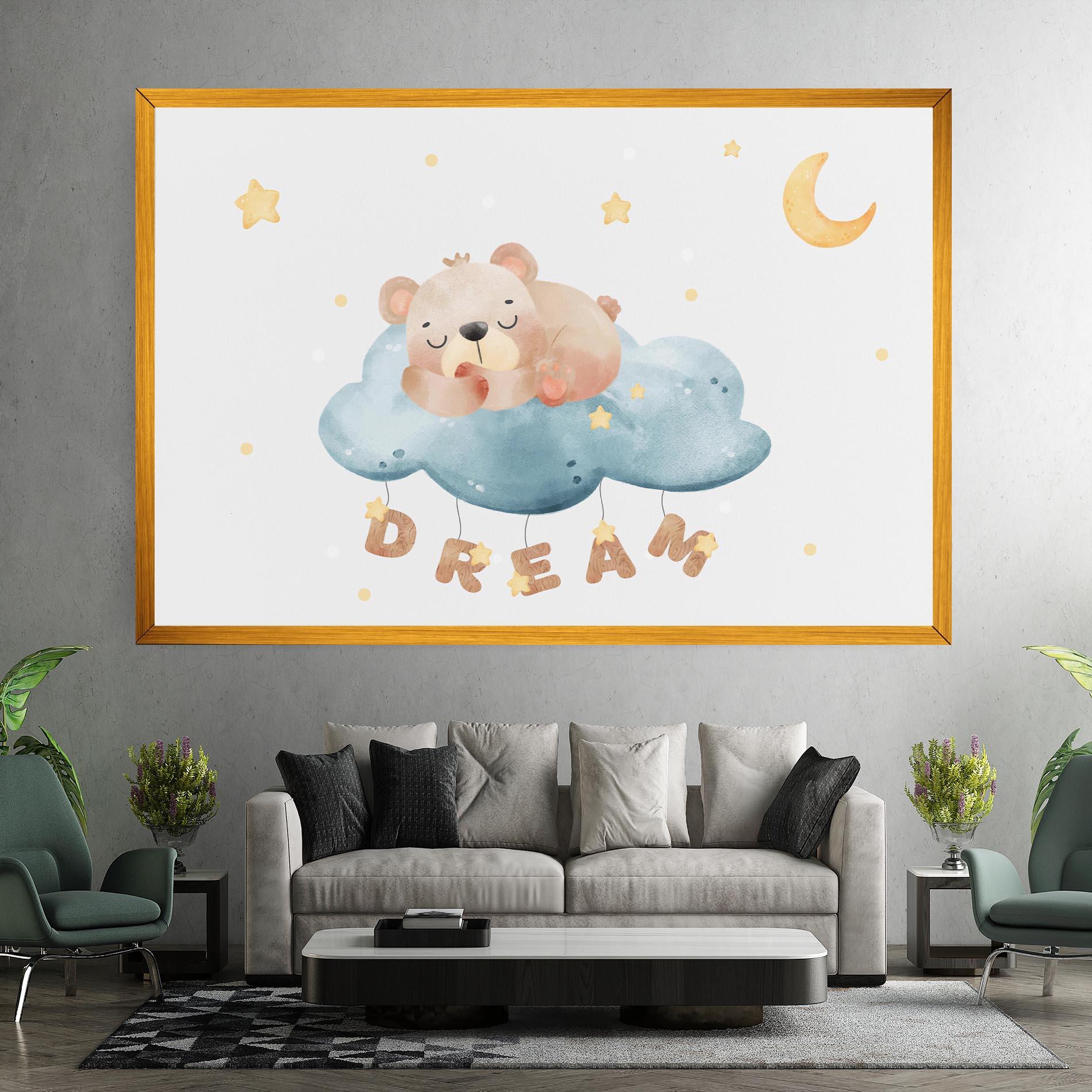 Tablou Canvas Dream Sleepy Bear mockup 7