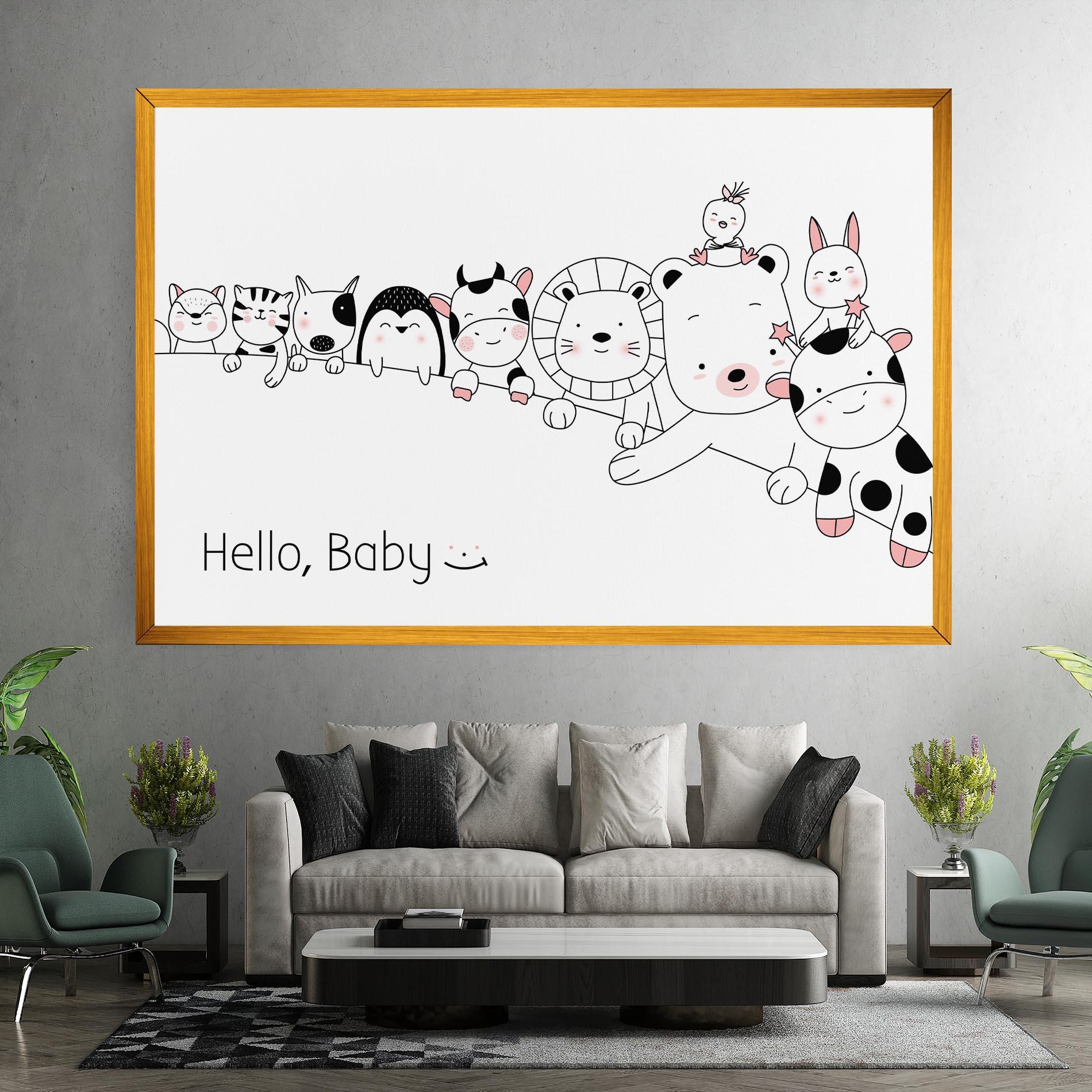 Tablou Canvas Hello Baby mockup 7