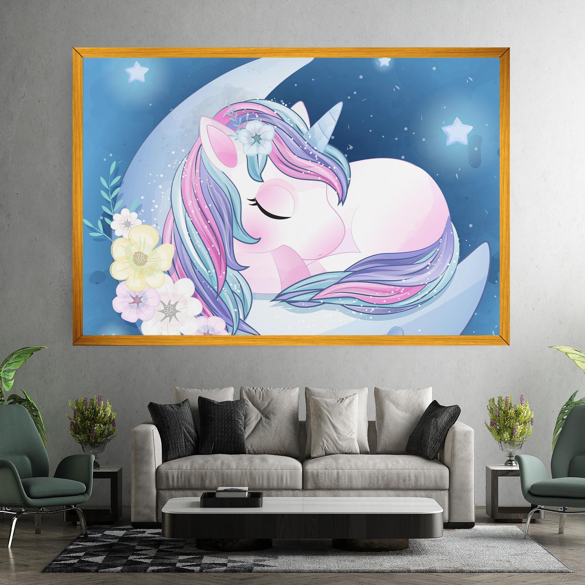 Tablou Canvas Moon Unicorn mockup 7