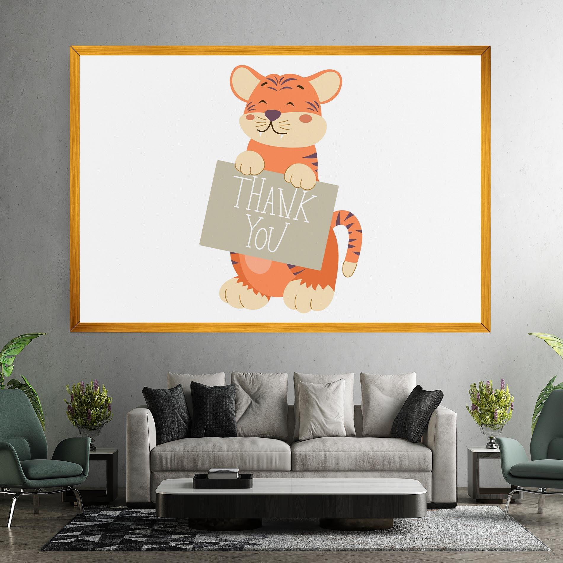 Tablou Canvas Tiger Thank U mockup 7