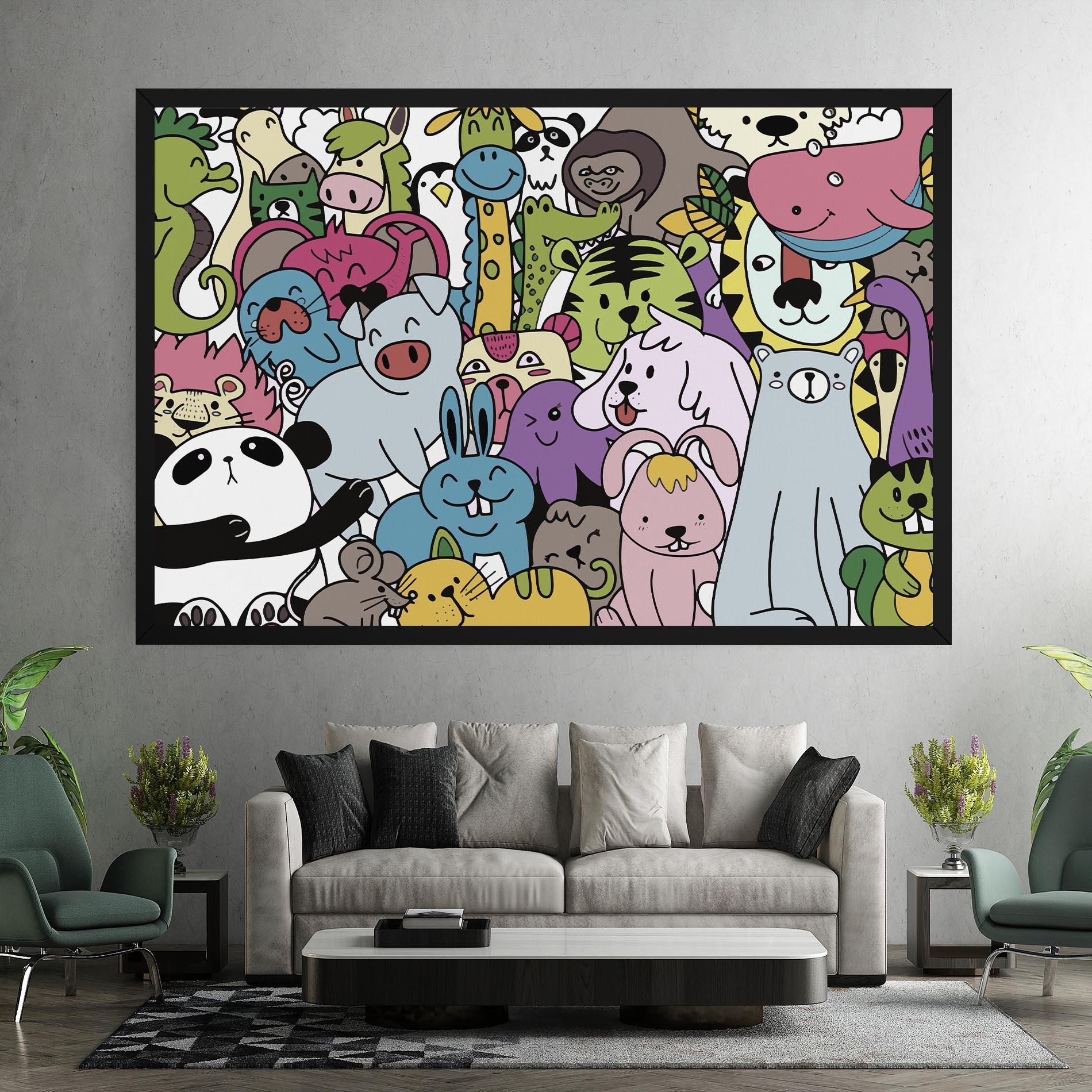 Tablou Canvas Animals Cartoon mockup 7