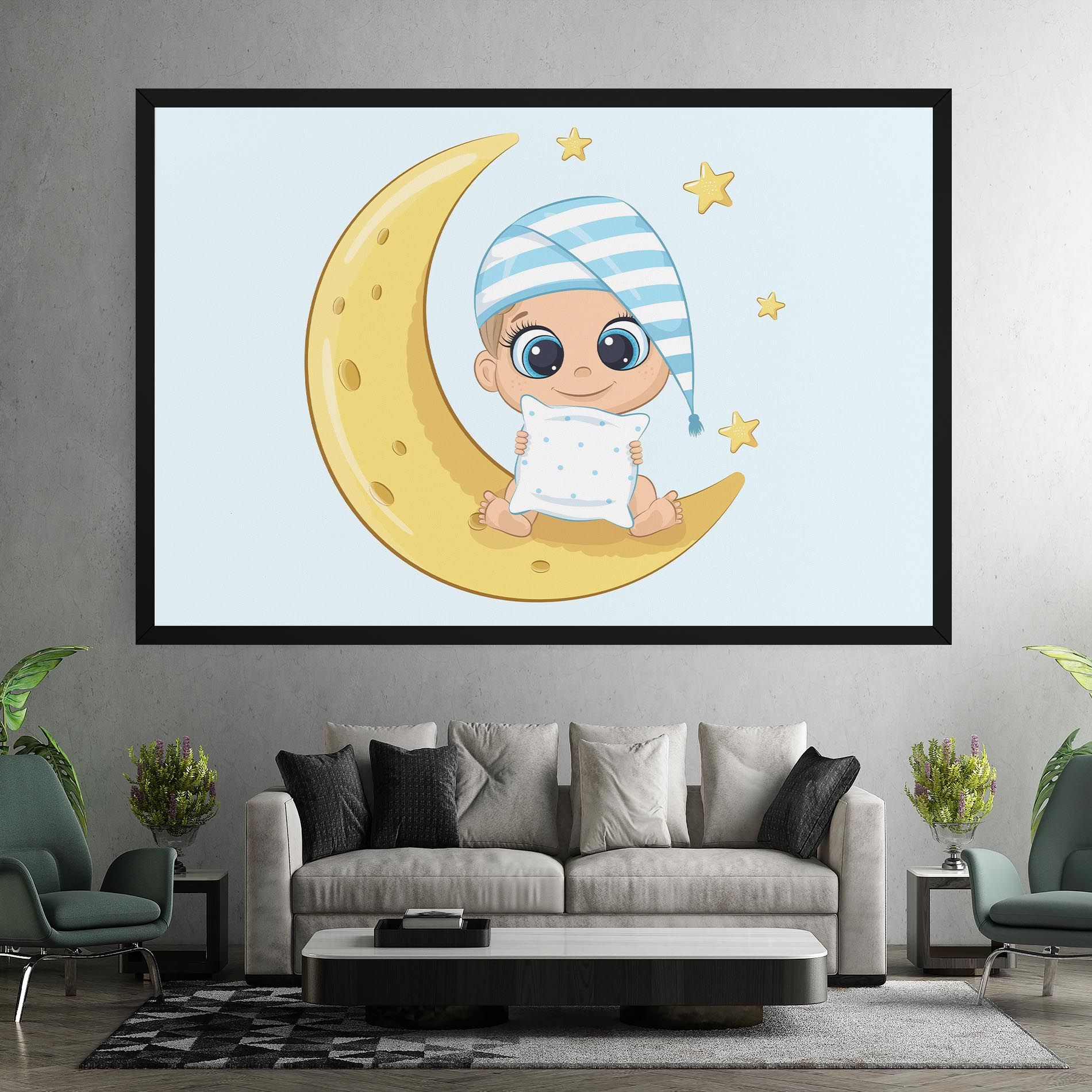 Baby On Moon mockup 7