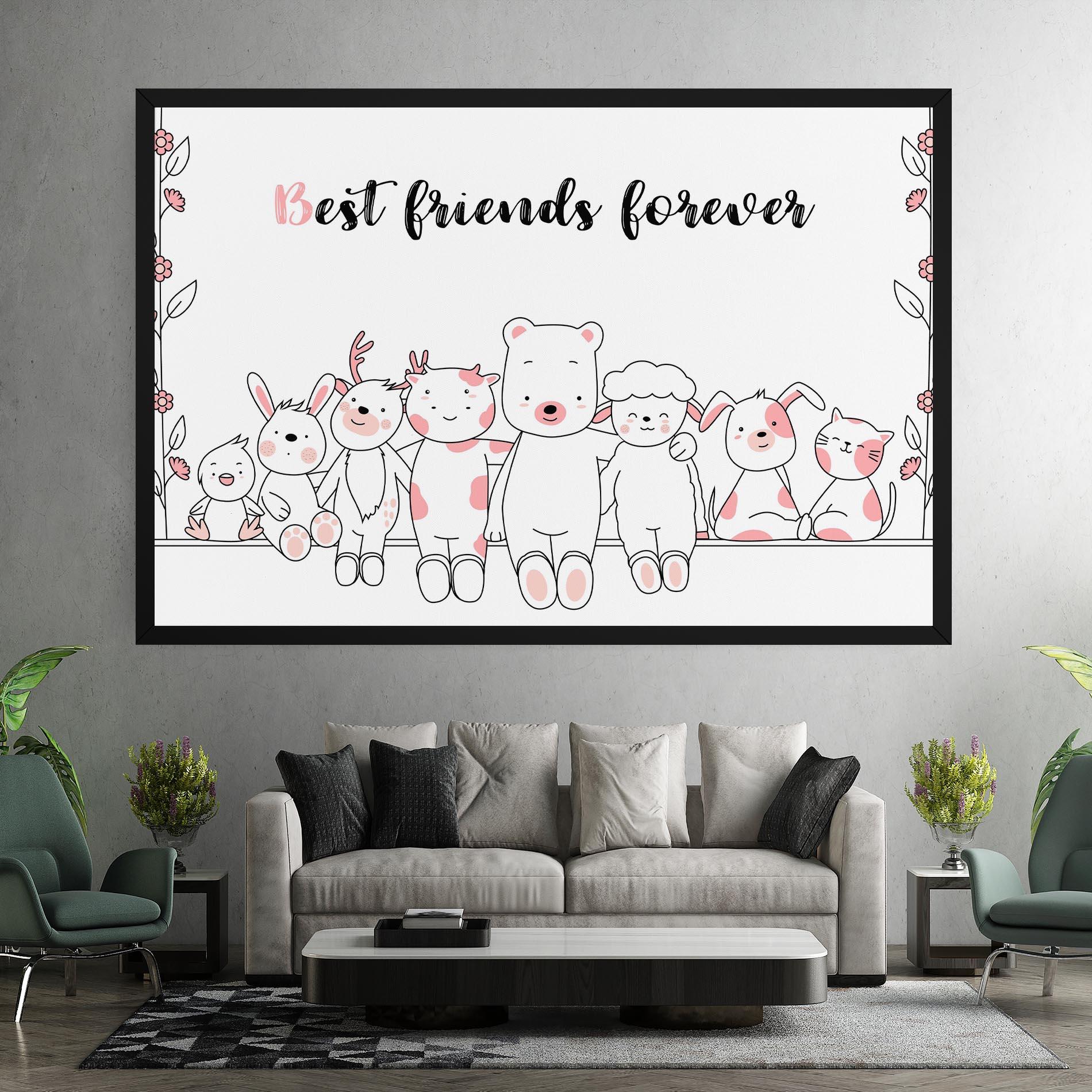 Tablou Canvas Friends Forever mockup 7