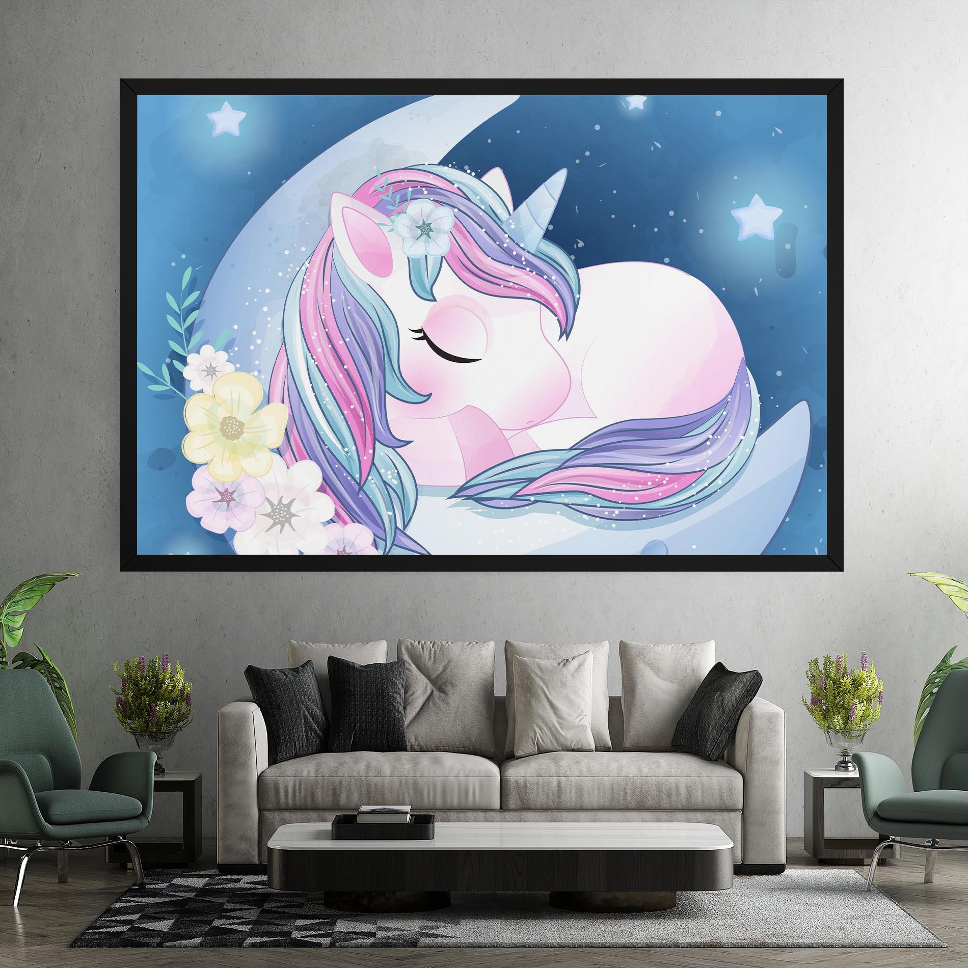 Tablou Canvas Moon Unicorn mockup 7