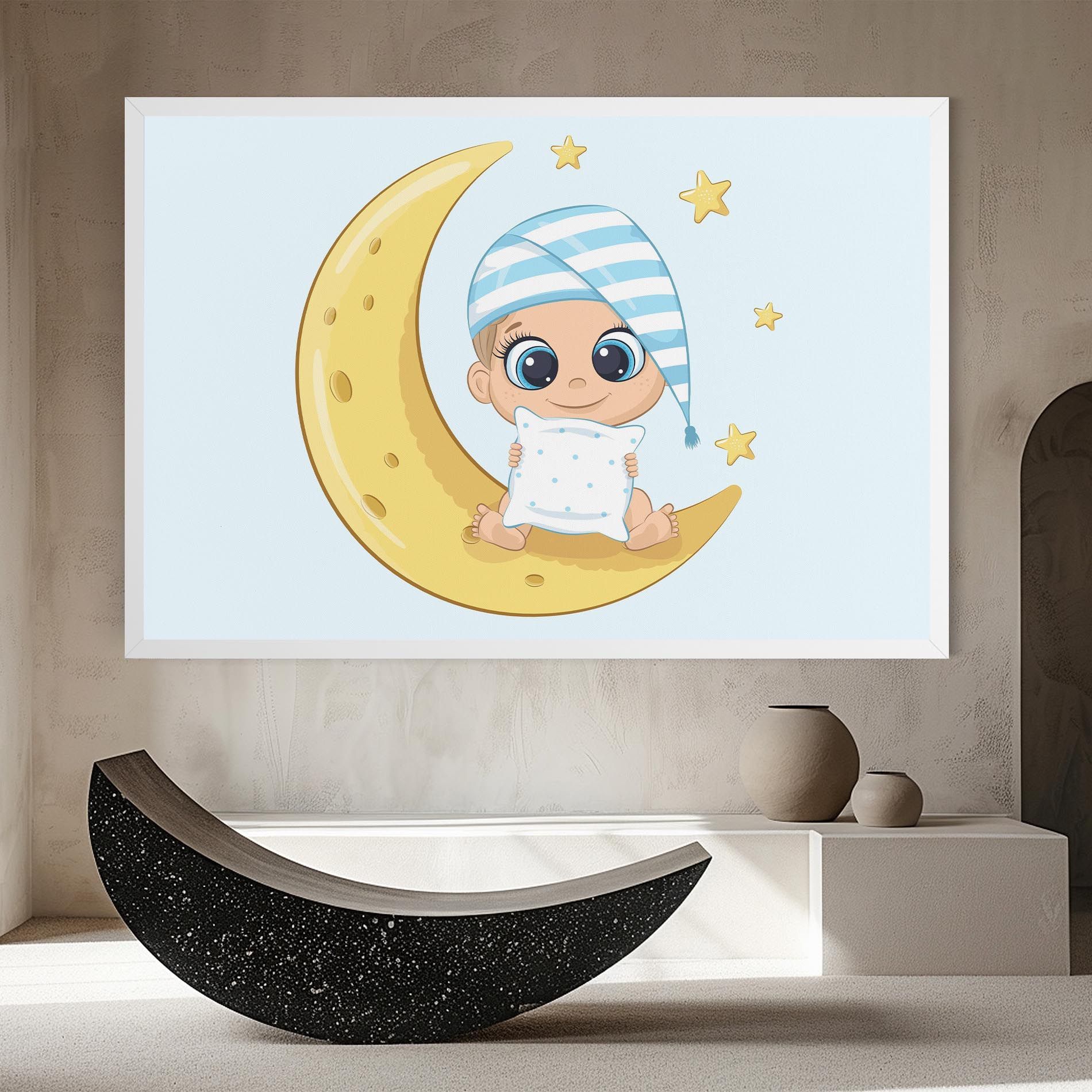 Baby On Moon mockup 8
