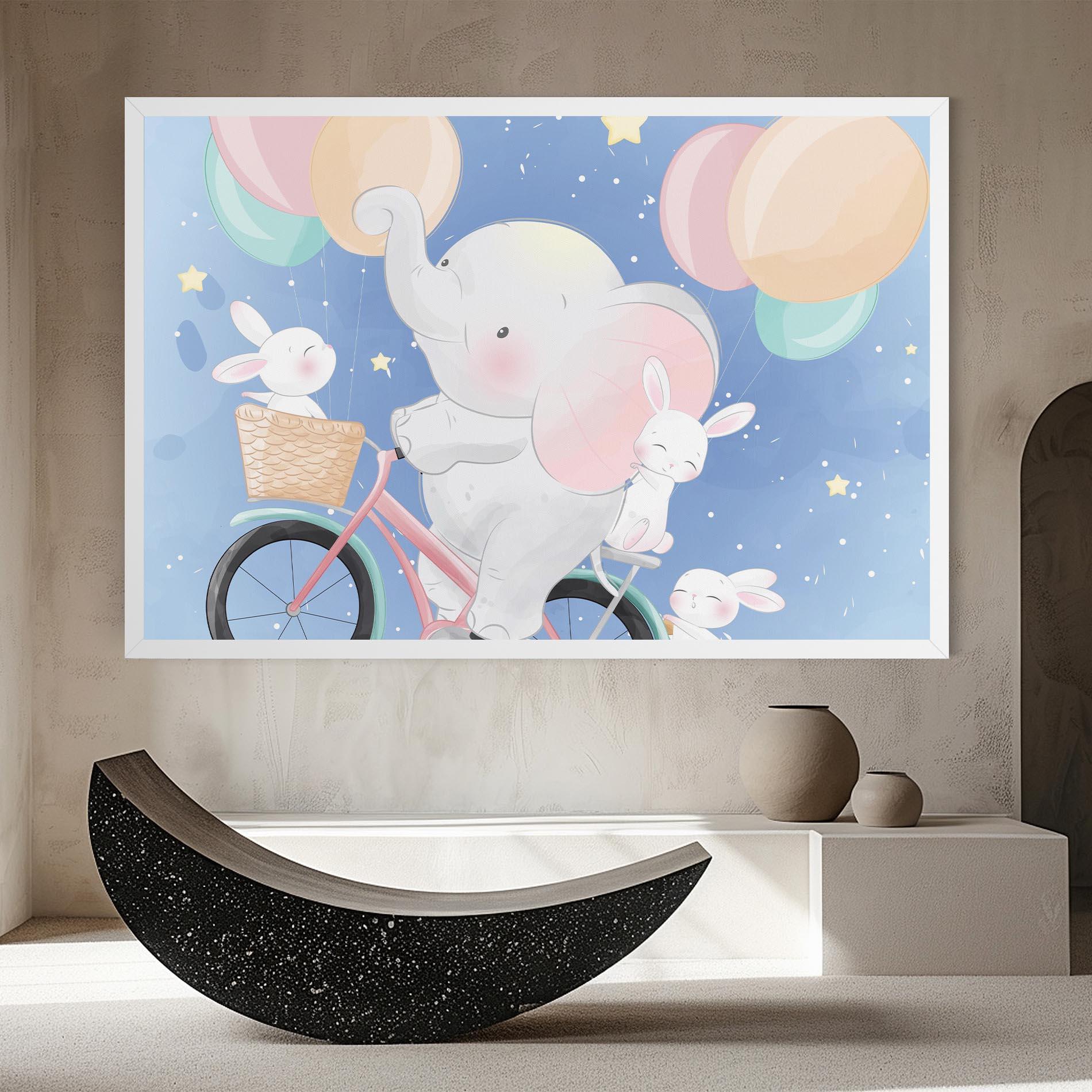 Tablou Canvas Bike Elephant mockup 8