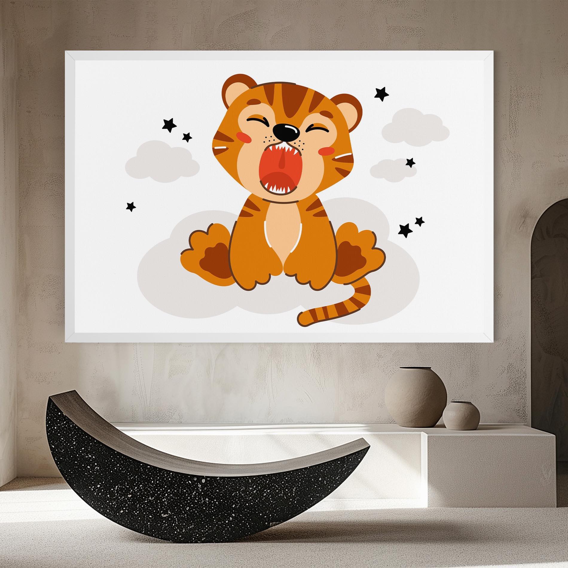 Tablou Canvas Cute Sleepy Tiger mockup 8