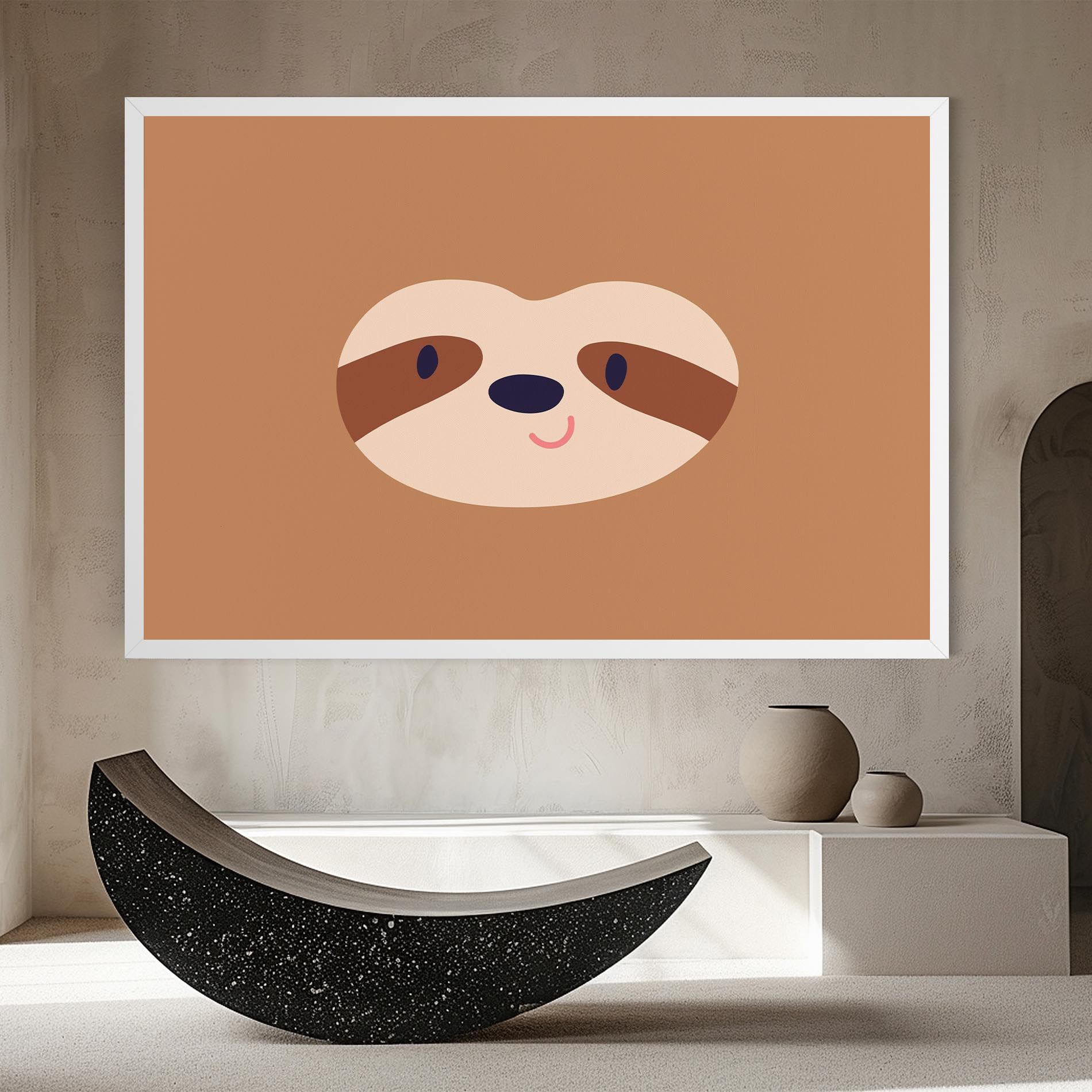 Sloth Face Portrait mockup 8