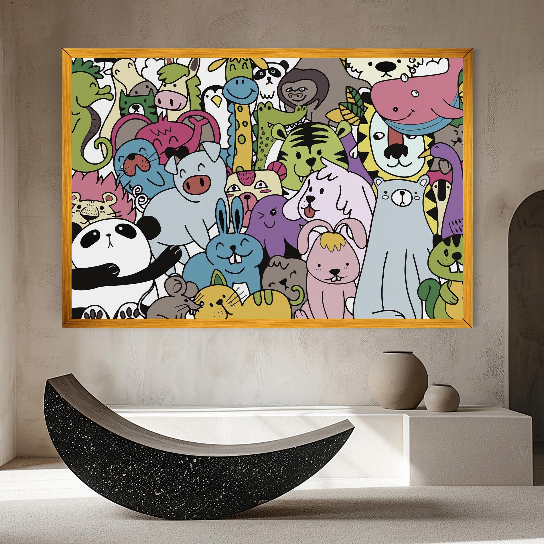 Tablou Canvas Animals Cartoon mockup 8