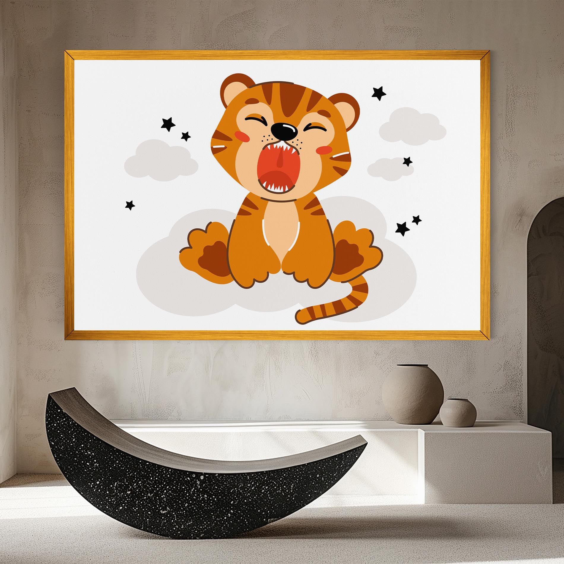 Cute Sleepy Tiger mockup 8