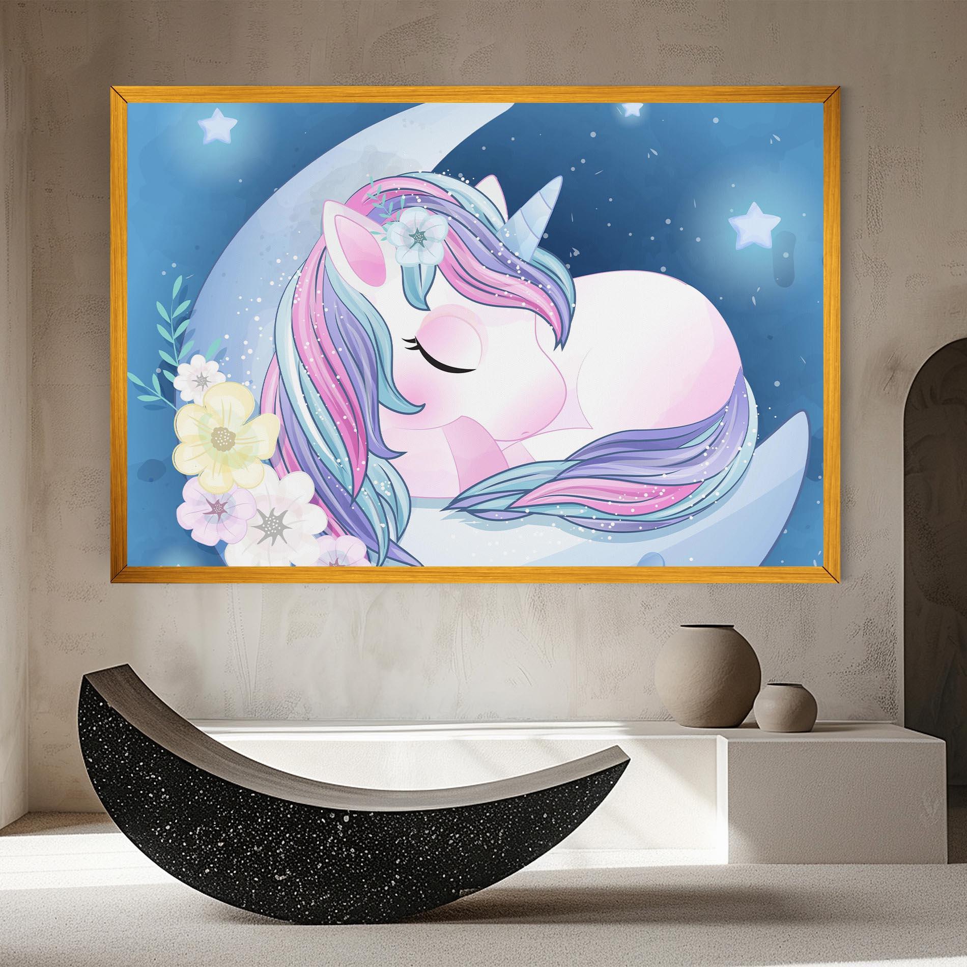 Tablou Canvas Moon Unicorn mockup 8