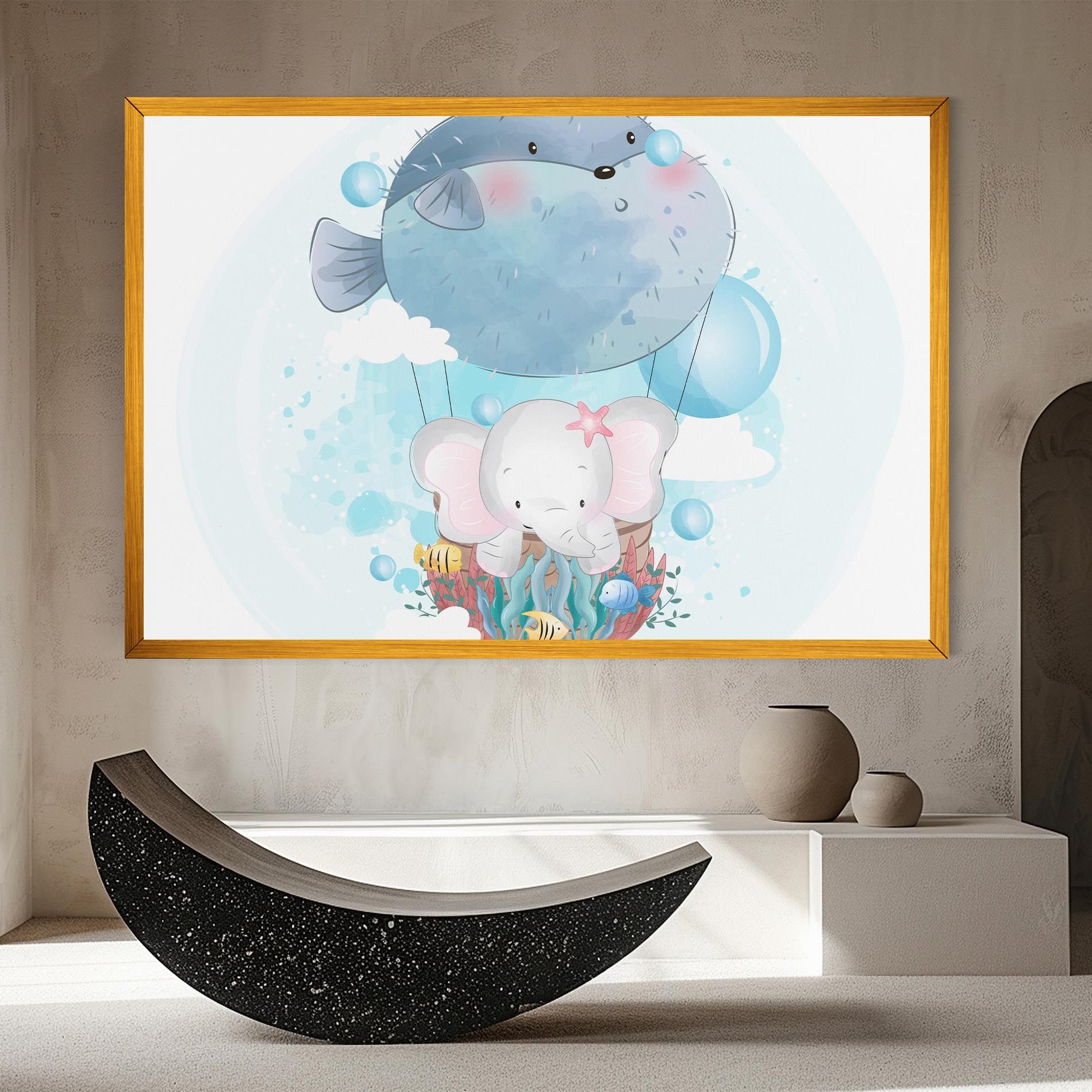 Swiming Elephant mockup 8