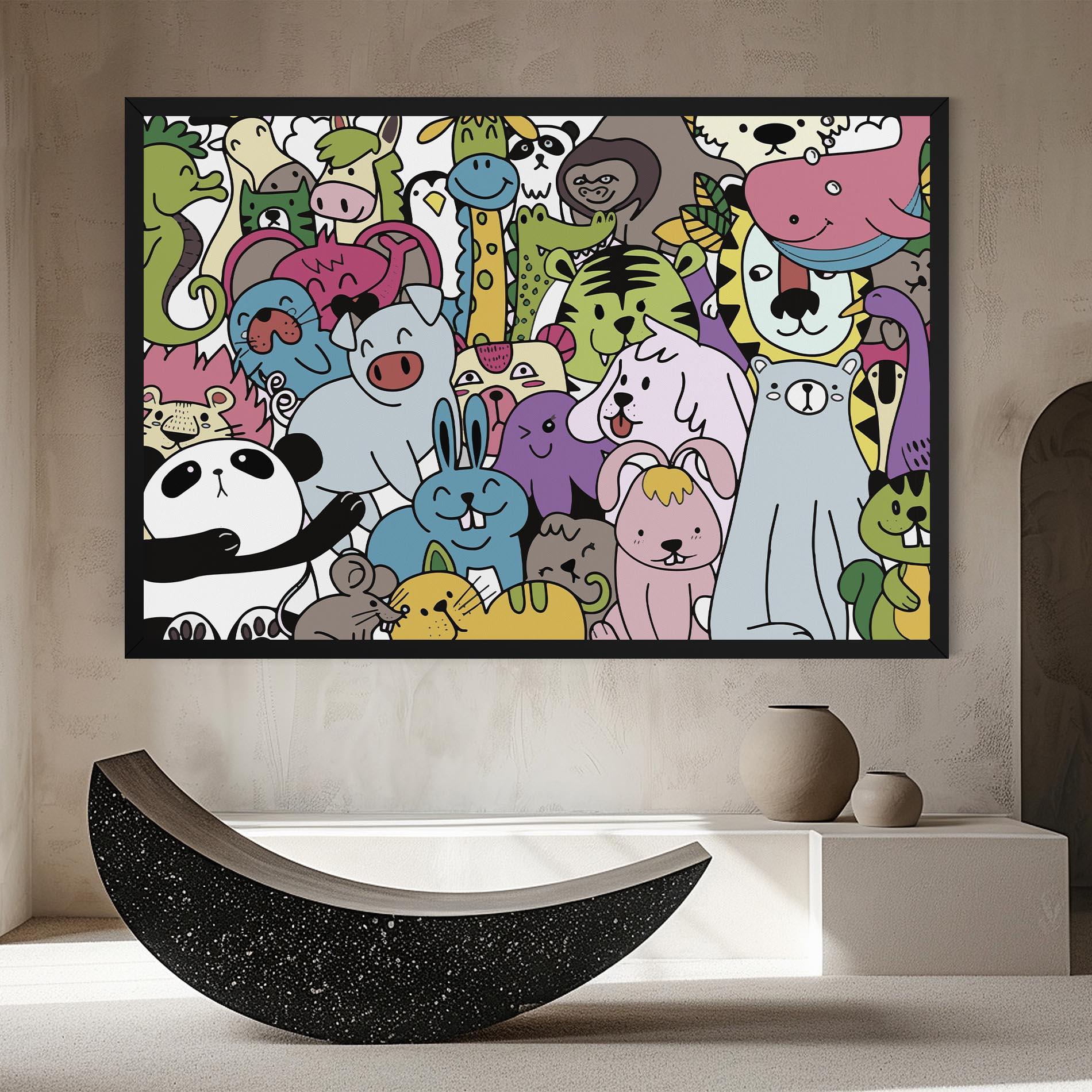 Tablou Canvas Animals Cartoon mockup 8