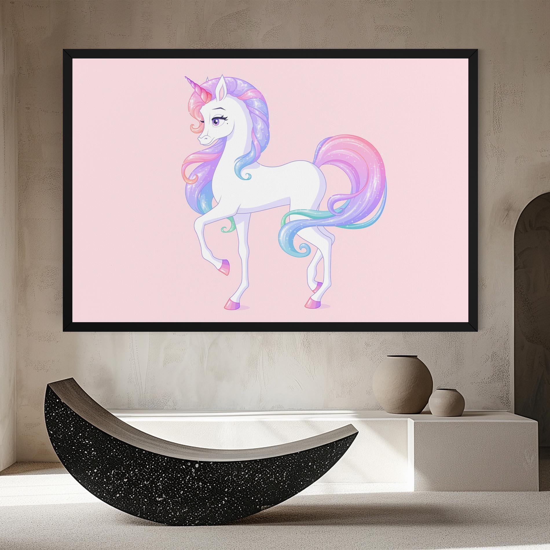 Tablou Canvas Beautiful Unicorn mockup 8