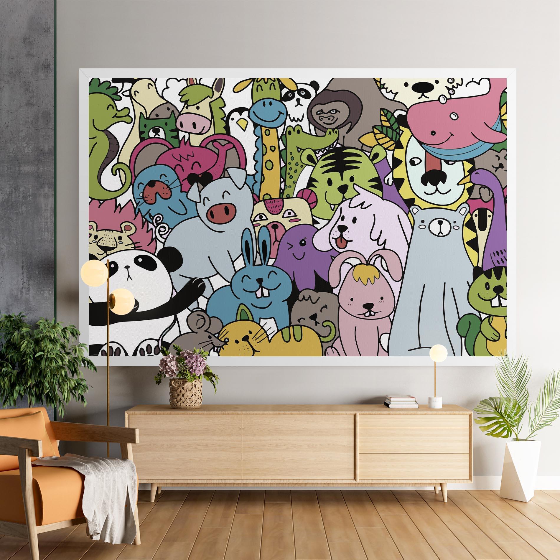 Tablou Canvas Animals Cartoon mockup 9