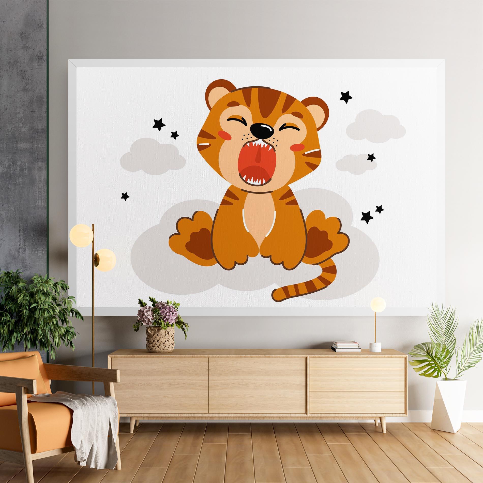 Tablou Canvas Cute Sleepy Tiger mockup 9