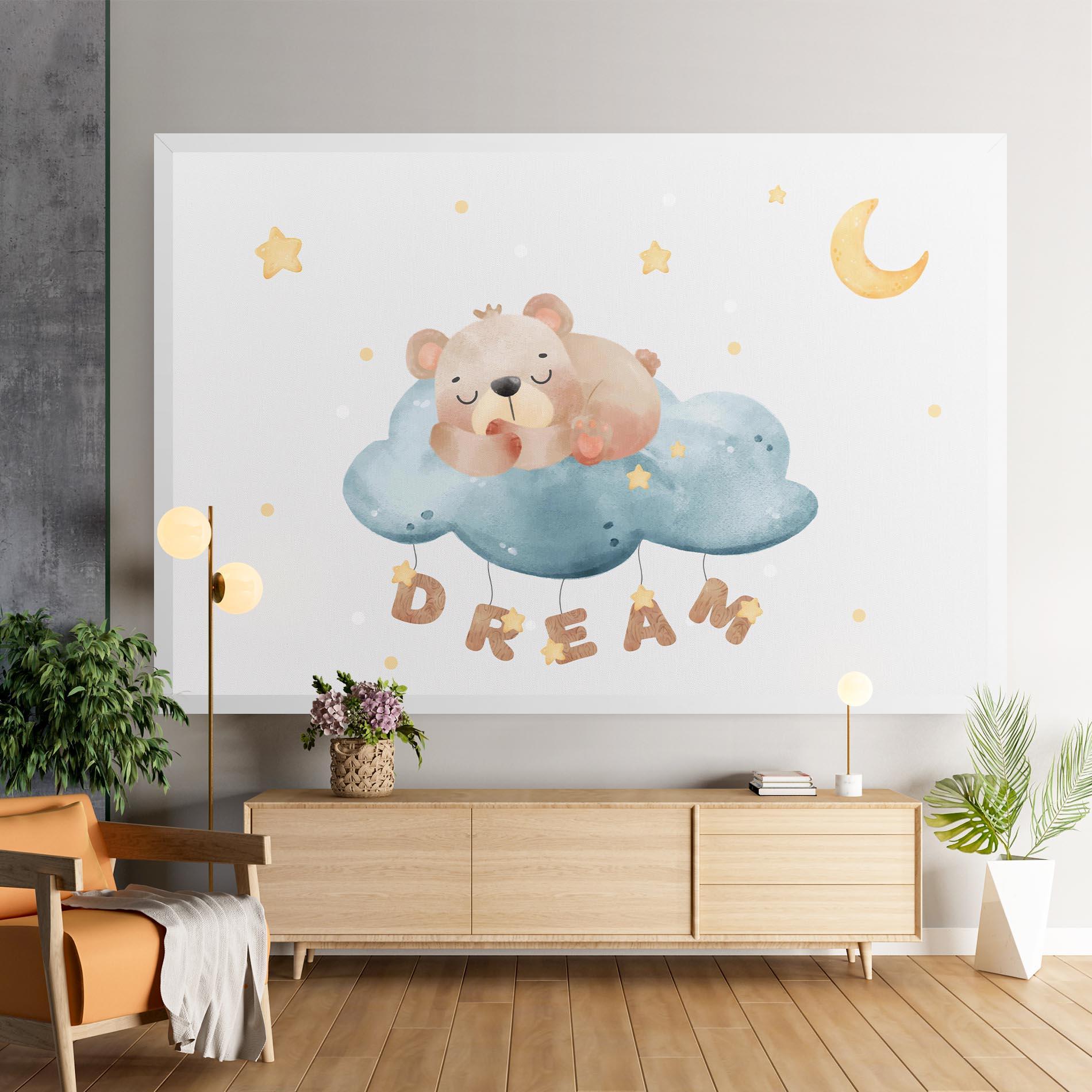 Tablou Canvas Dream Sleepy Bear mockup 9