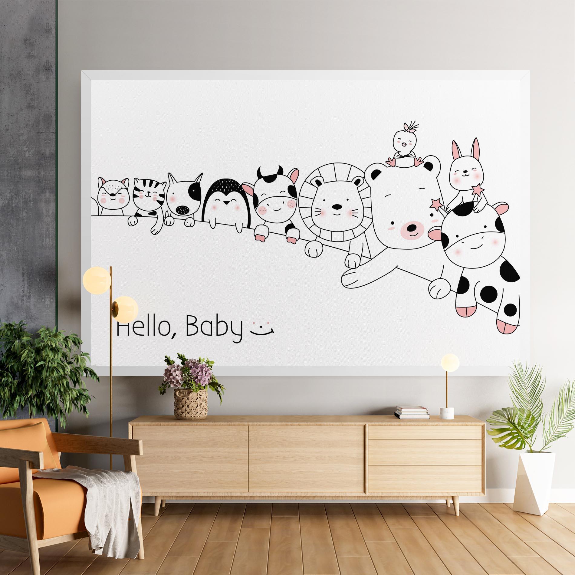 Tablou Canvas Hello Baby mockup 9