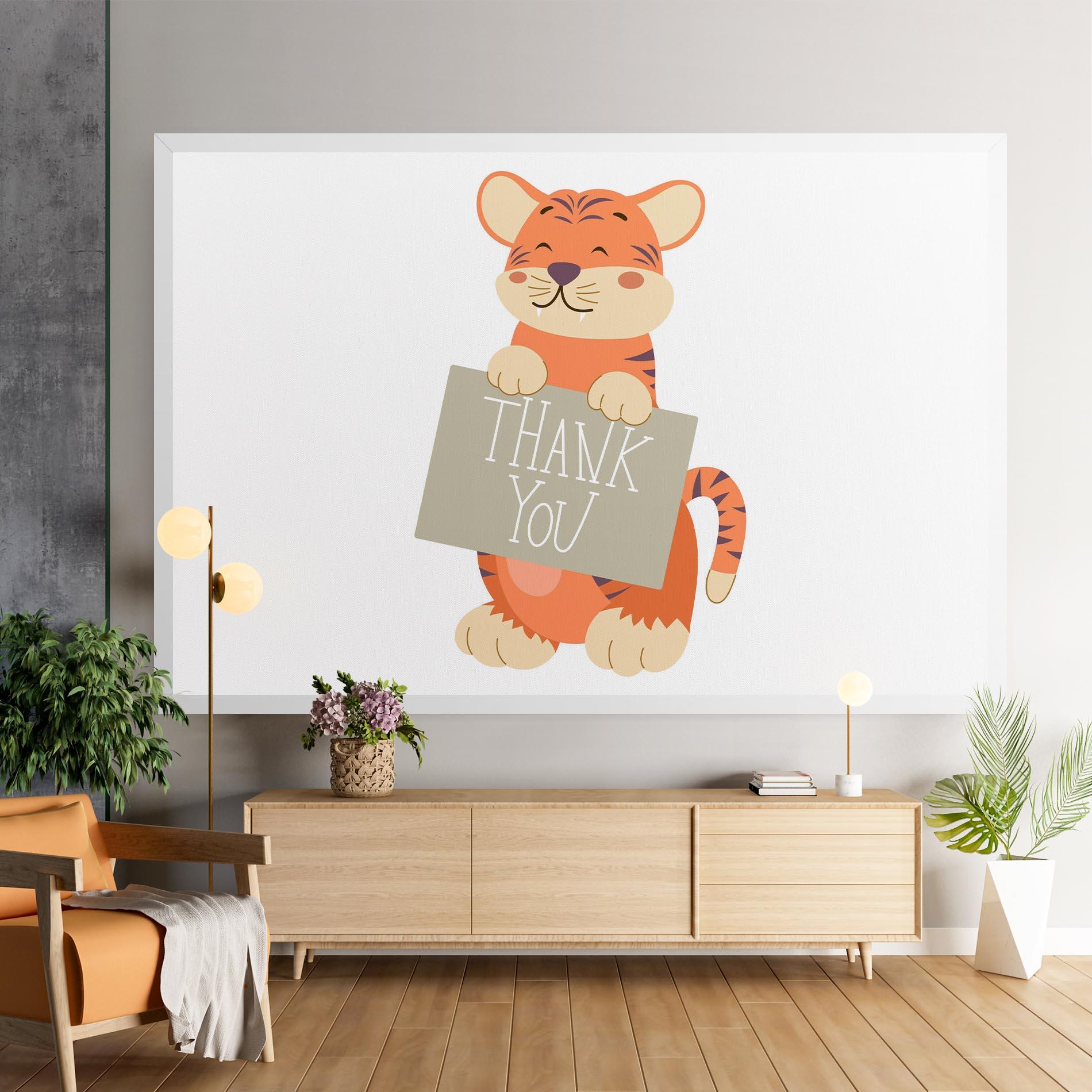 Tablou Canvas Tiger Thank U mockup 9