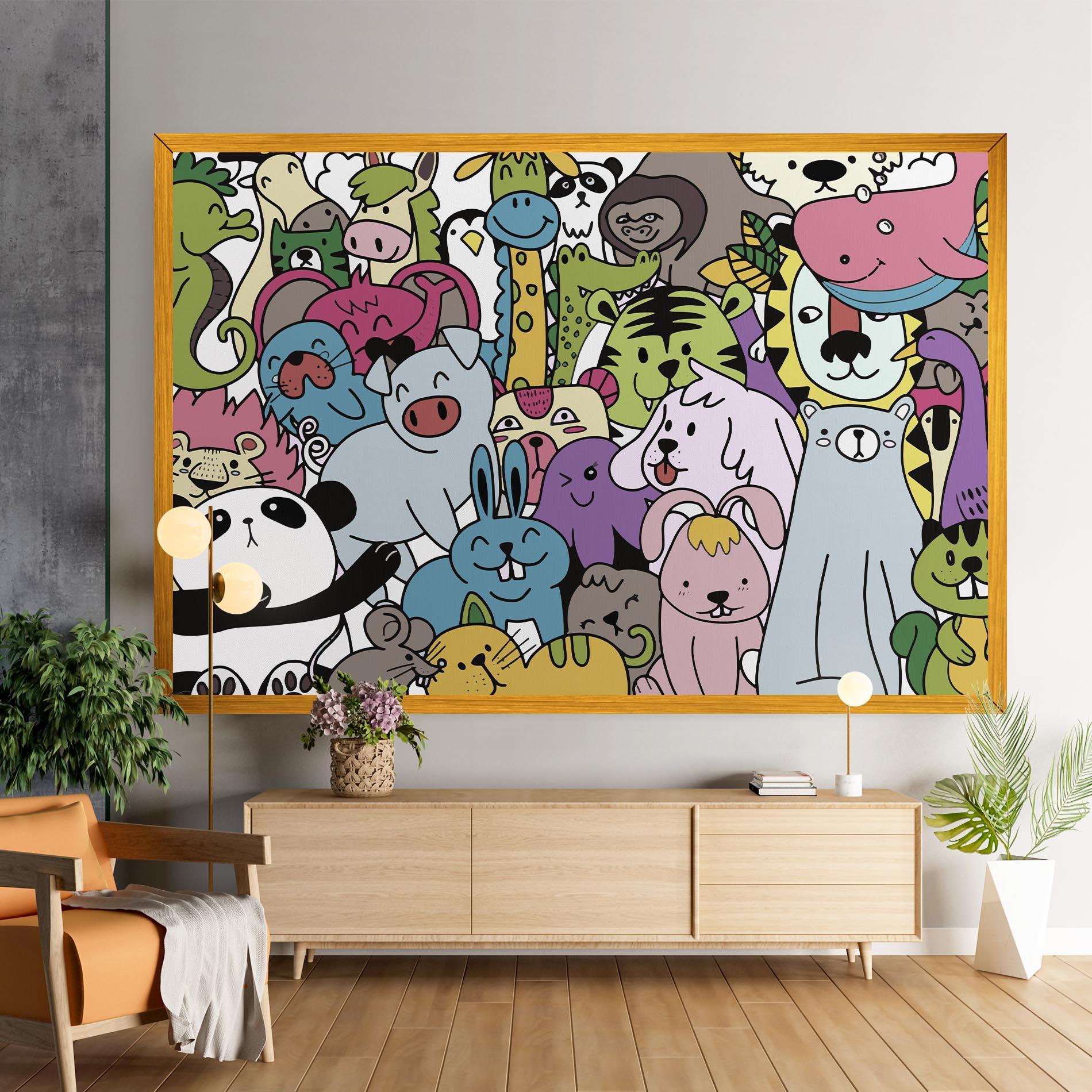 Tablou Canvas Animals Cartoon mockup 9