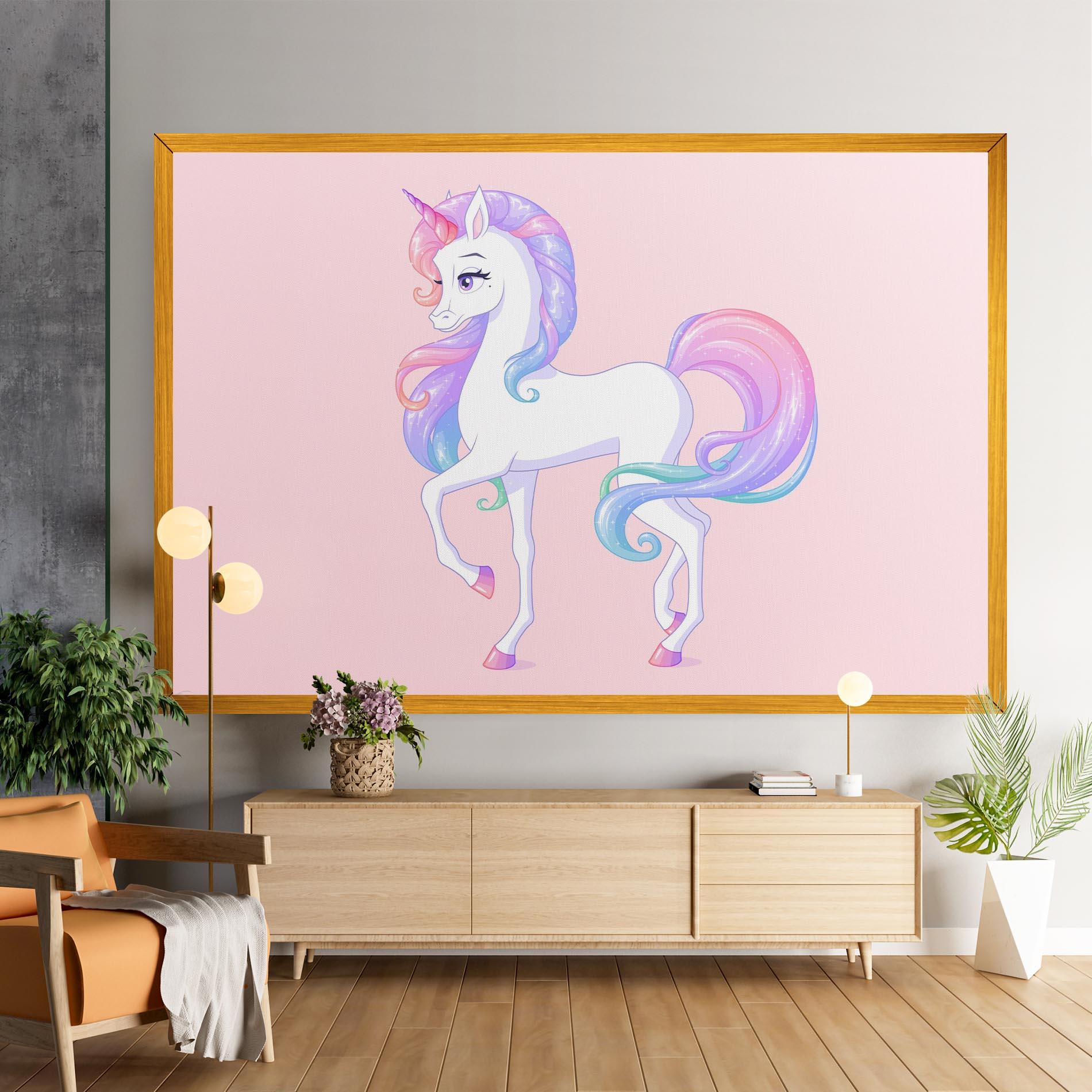Tablou Canvas Beautiful Unicorn mockup 9
