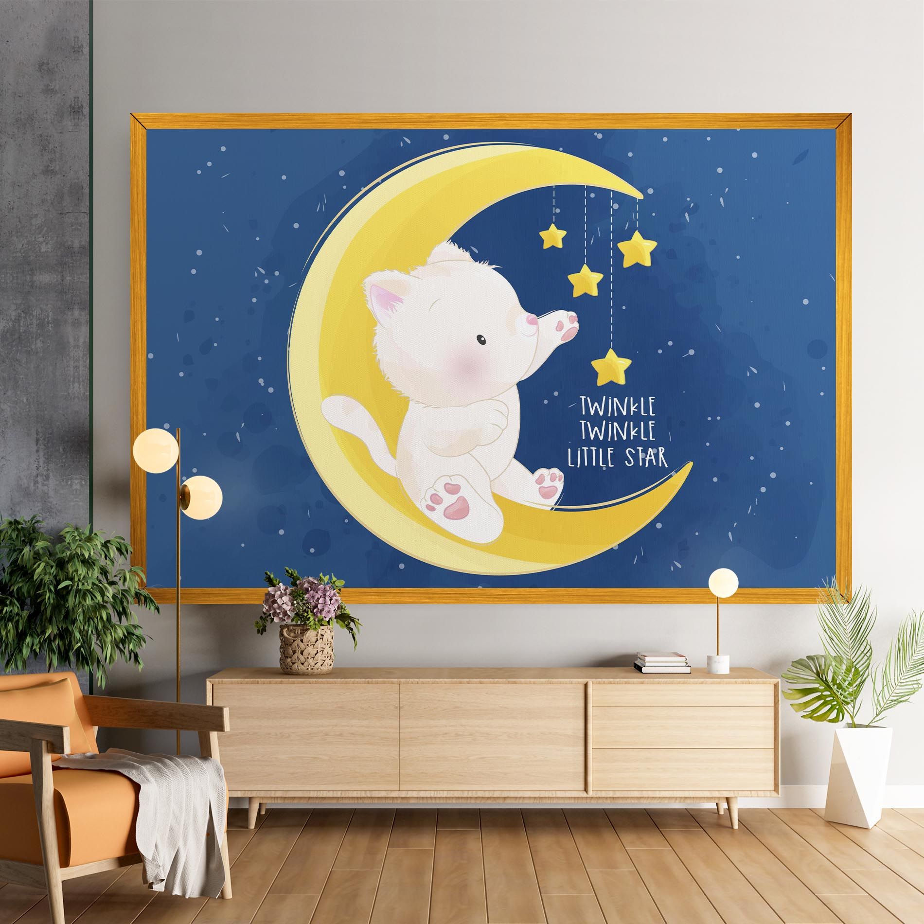 Cat Moon Star mockup 9