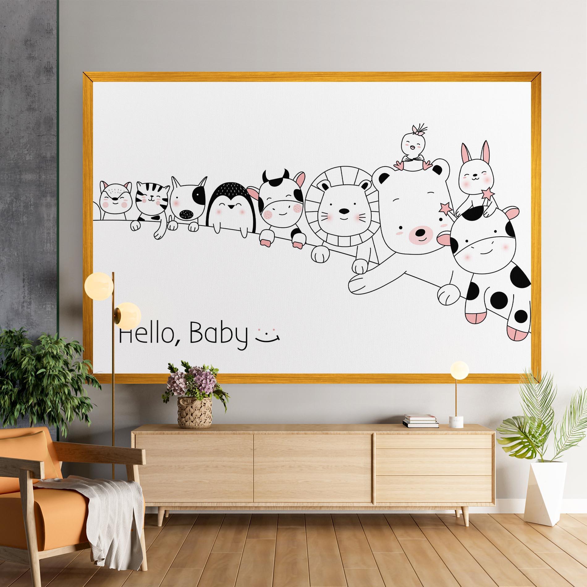 Tablou Canvas Hello Baby mockup 9