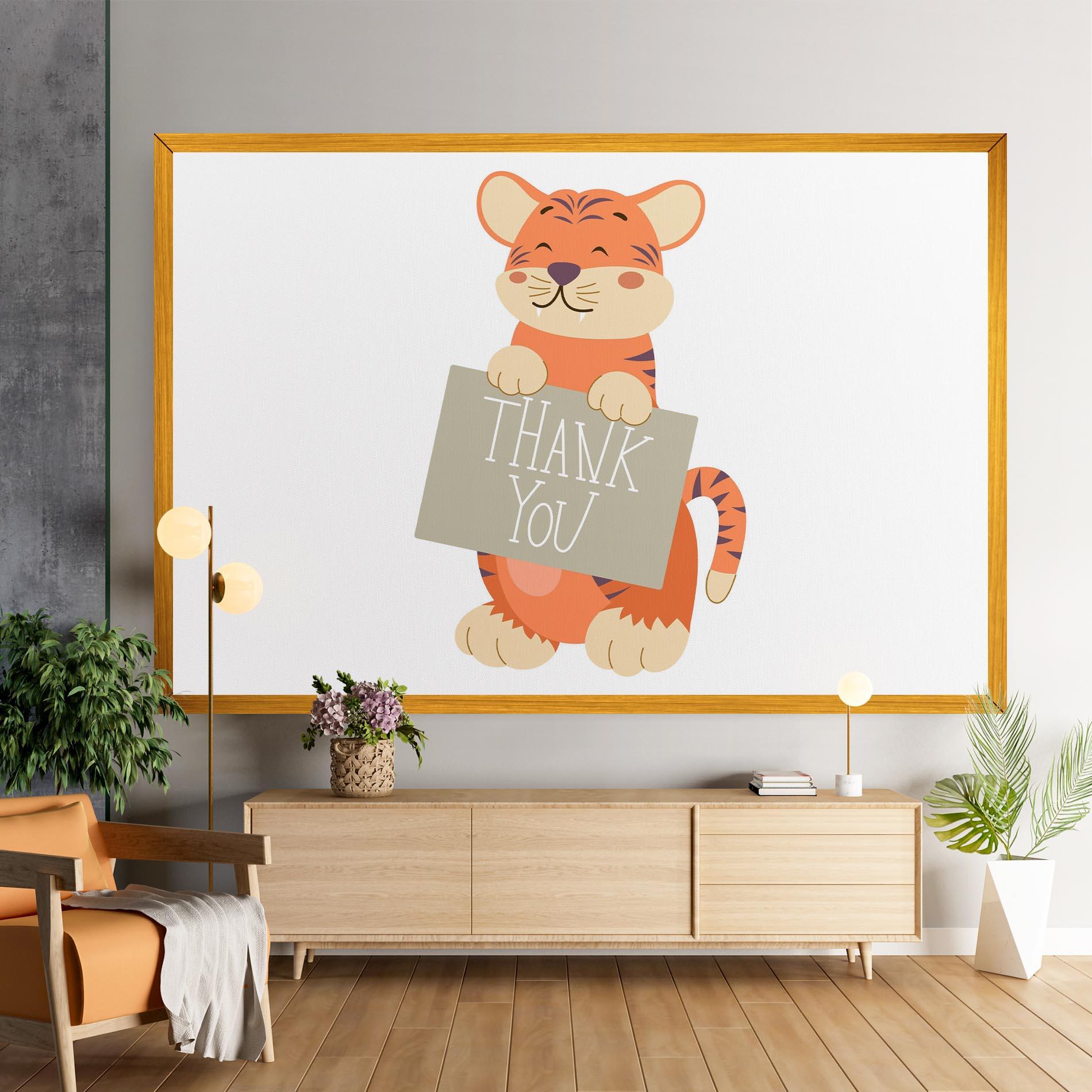 Tablou Canvas Tiger Thank U mockup 9