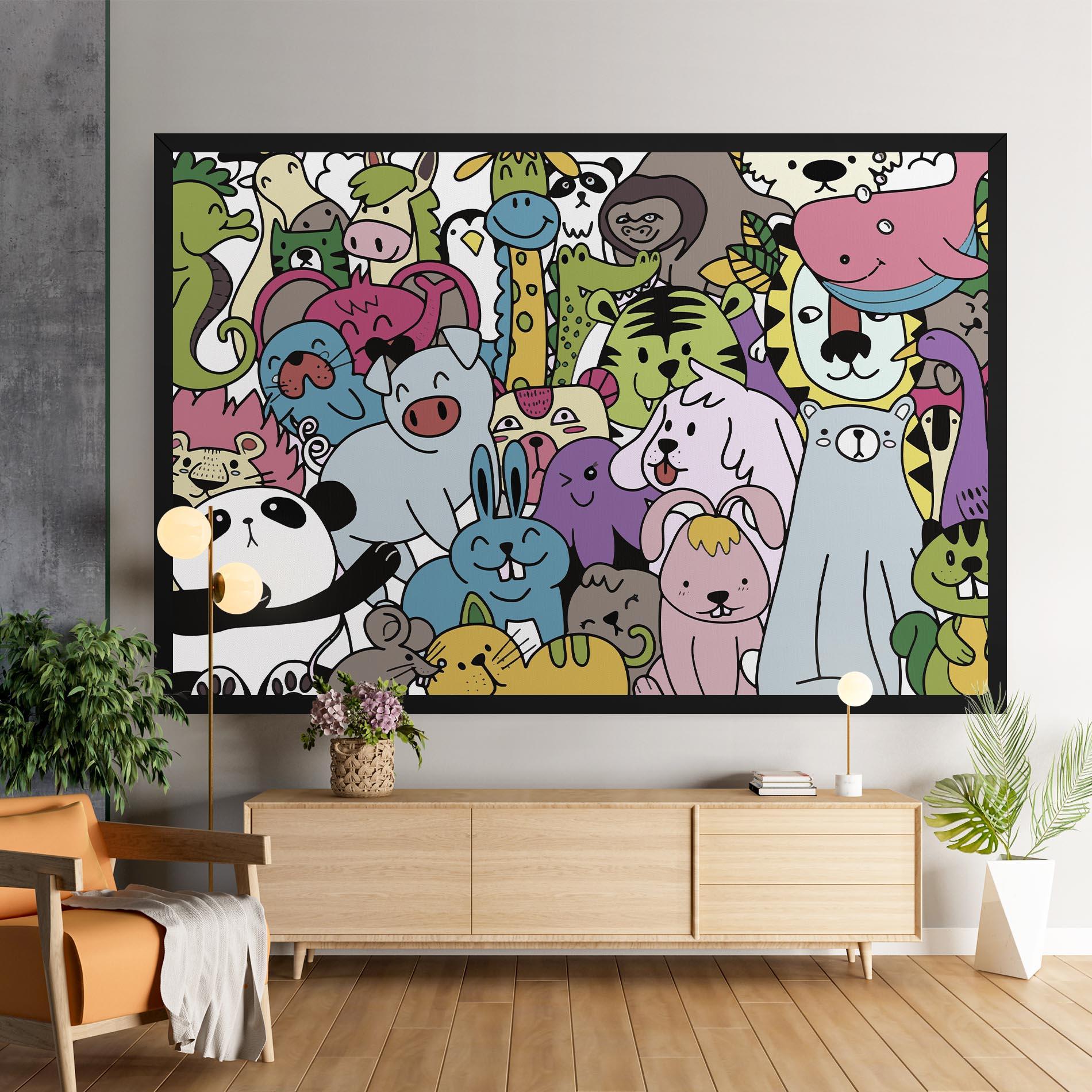 Tablou Canvas Animals Cartoon mockup 9