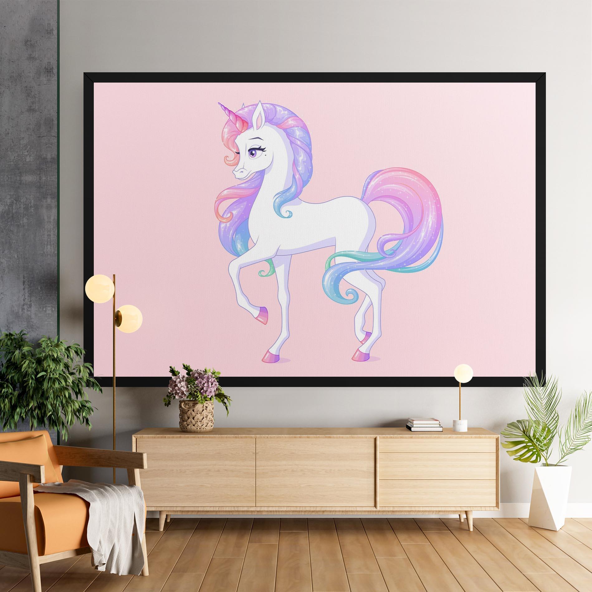 Tablou Canvas Beautiful Unicorn mockup 9